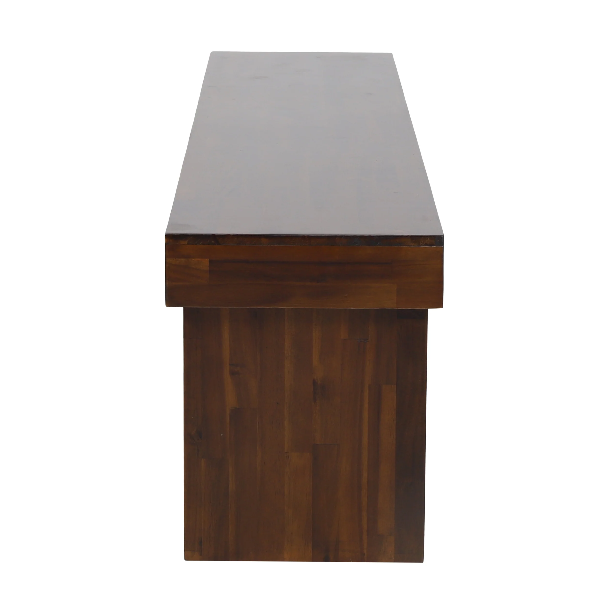 Salvador 3pc Mahogany Stained Wood Table and Bench Dining Set - furnishings