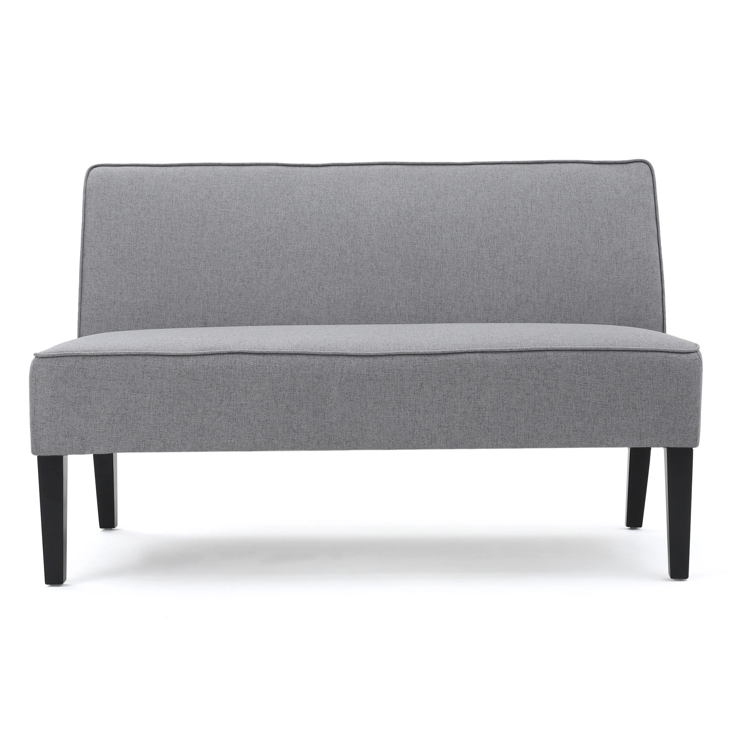Chandler Grey Fabric Settee - furnishings