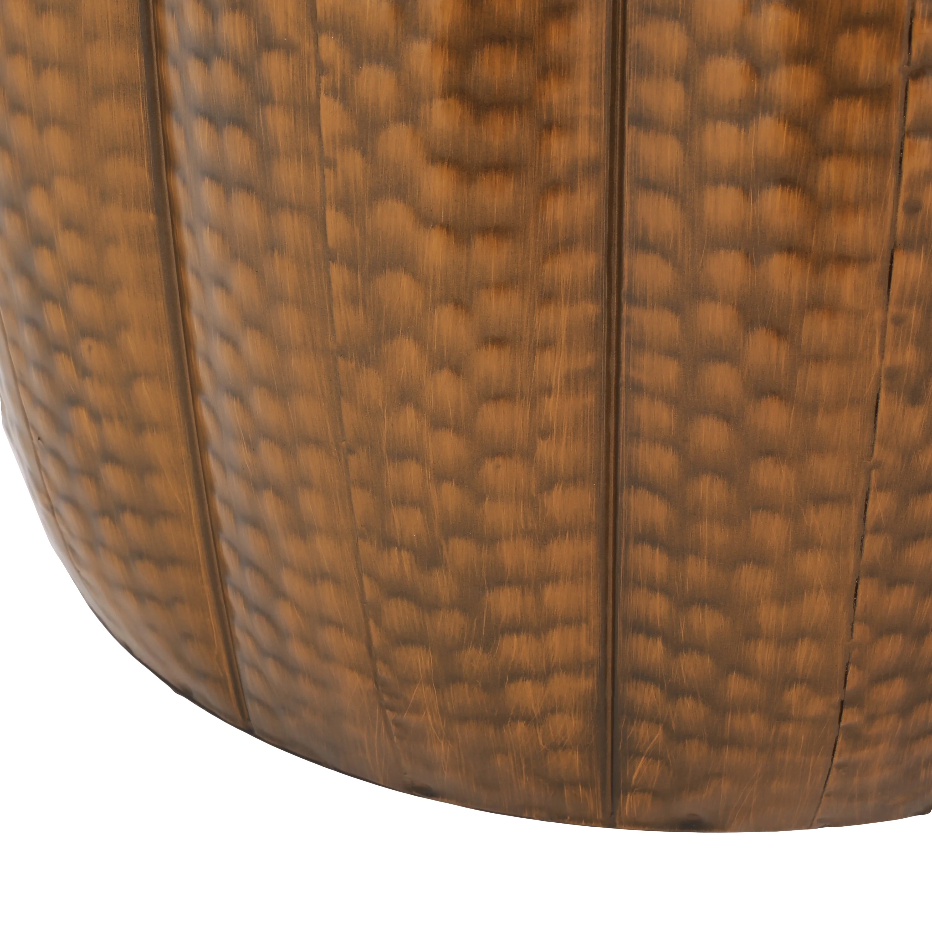 Craigue Modern Iron Mandala Pumpkin Side Tables, Set of 2 - furnishings