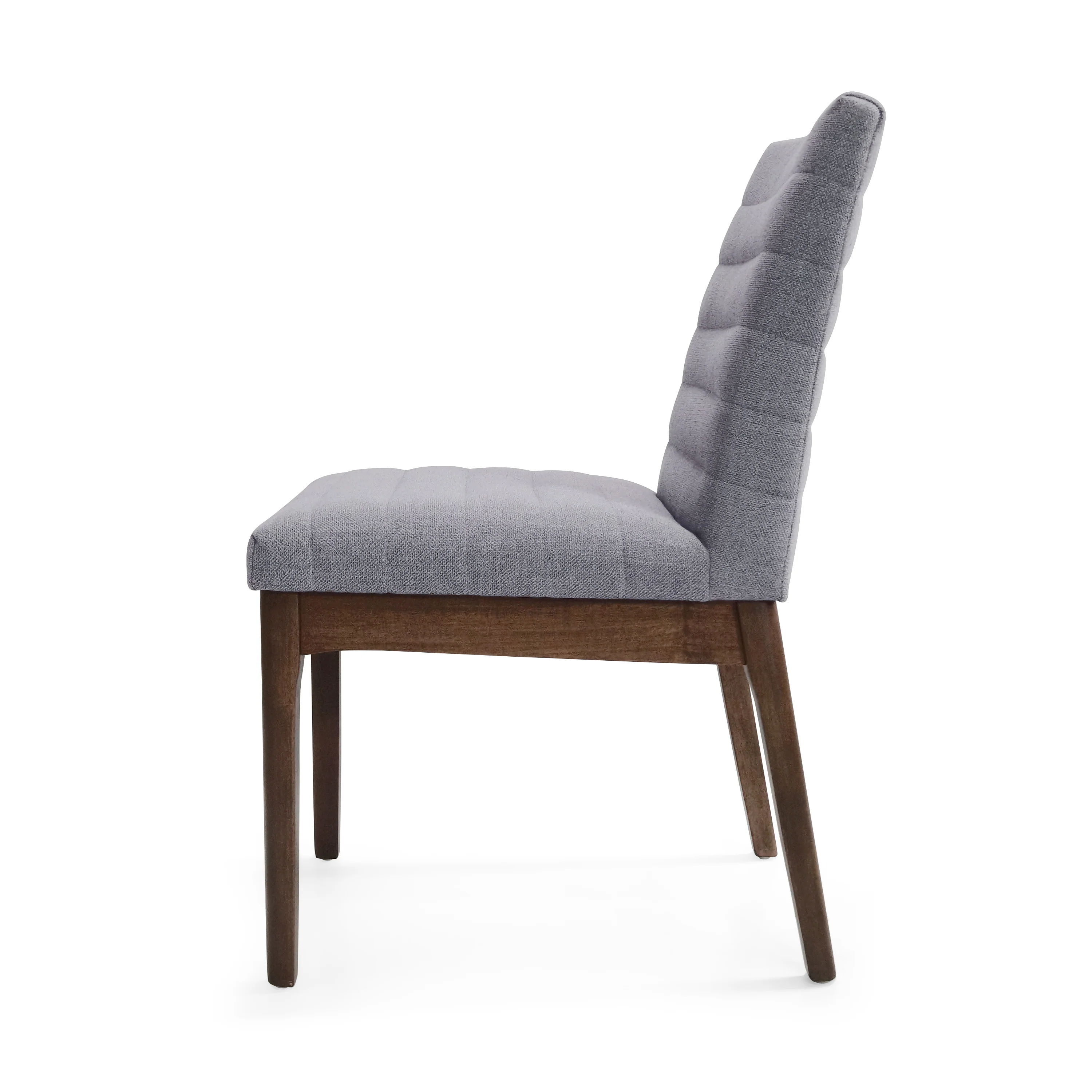 Elisson Mid Century Modern Channel Stitch Dining Chairs, Set of 6 - furnishings