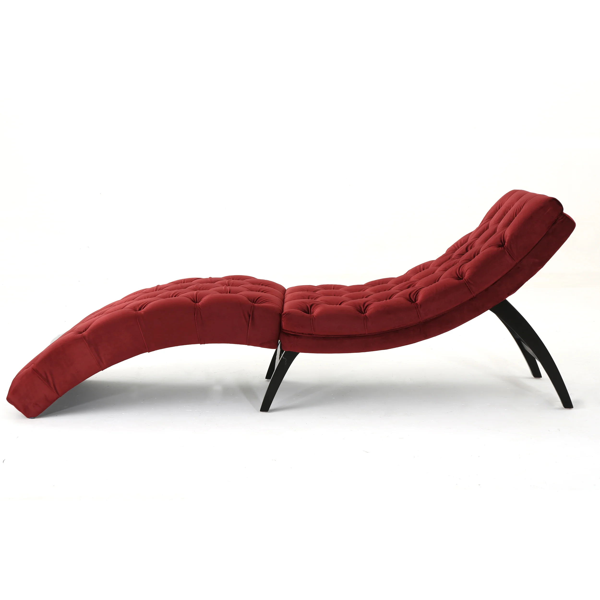 Grasby Tufted New Velvet Chaise Lounge - furnishings
