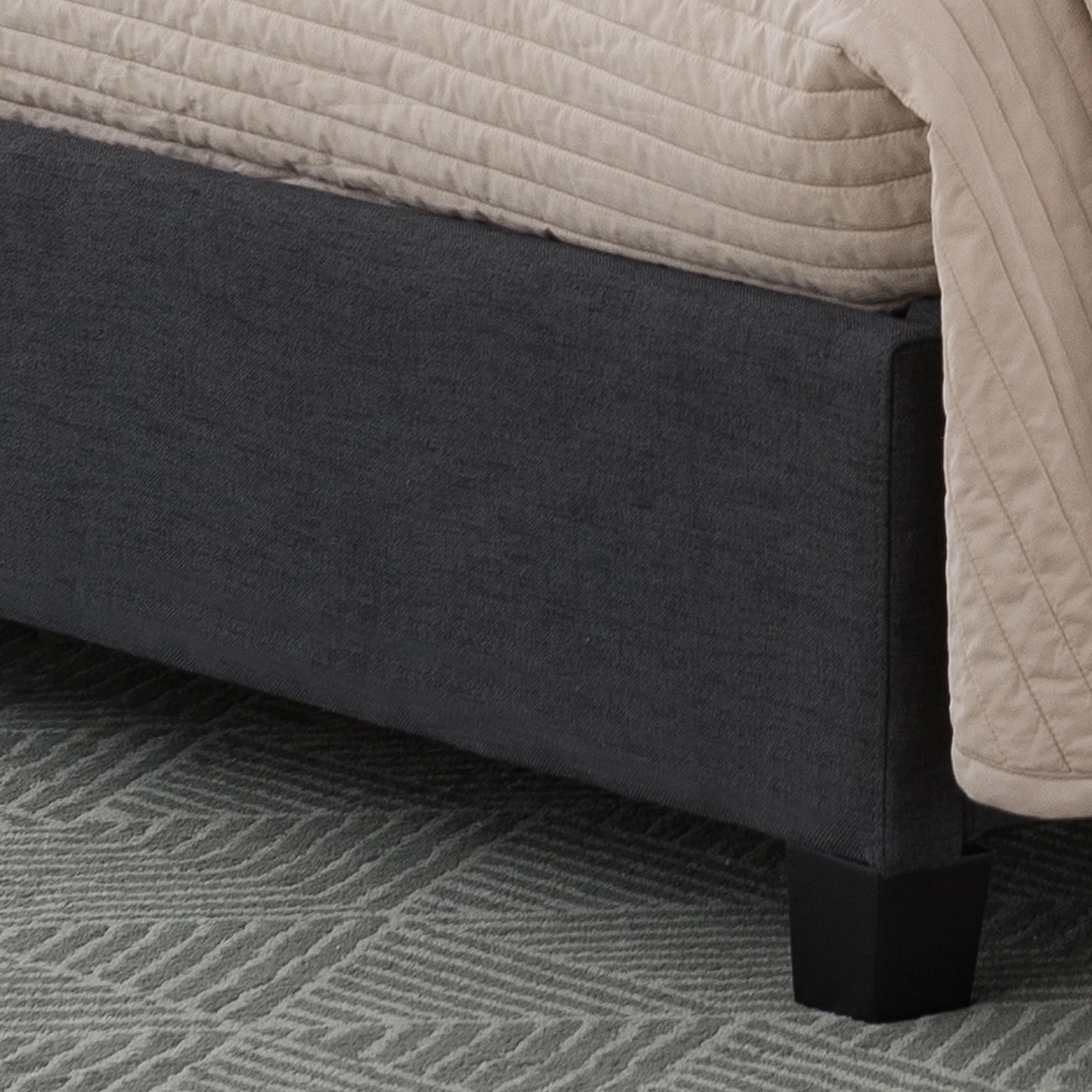 Cumulus Fully Upholstered Fabric Queen Bed - furnishings