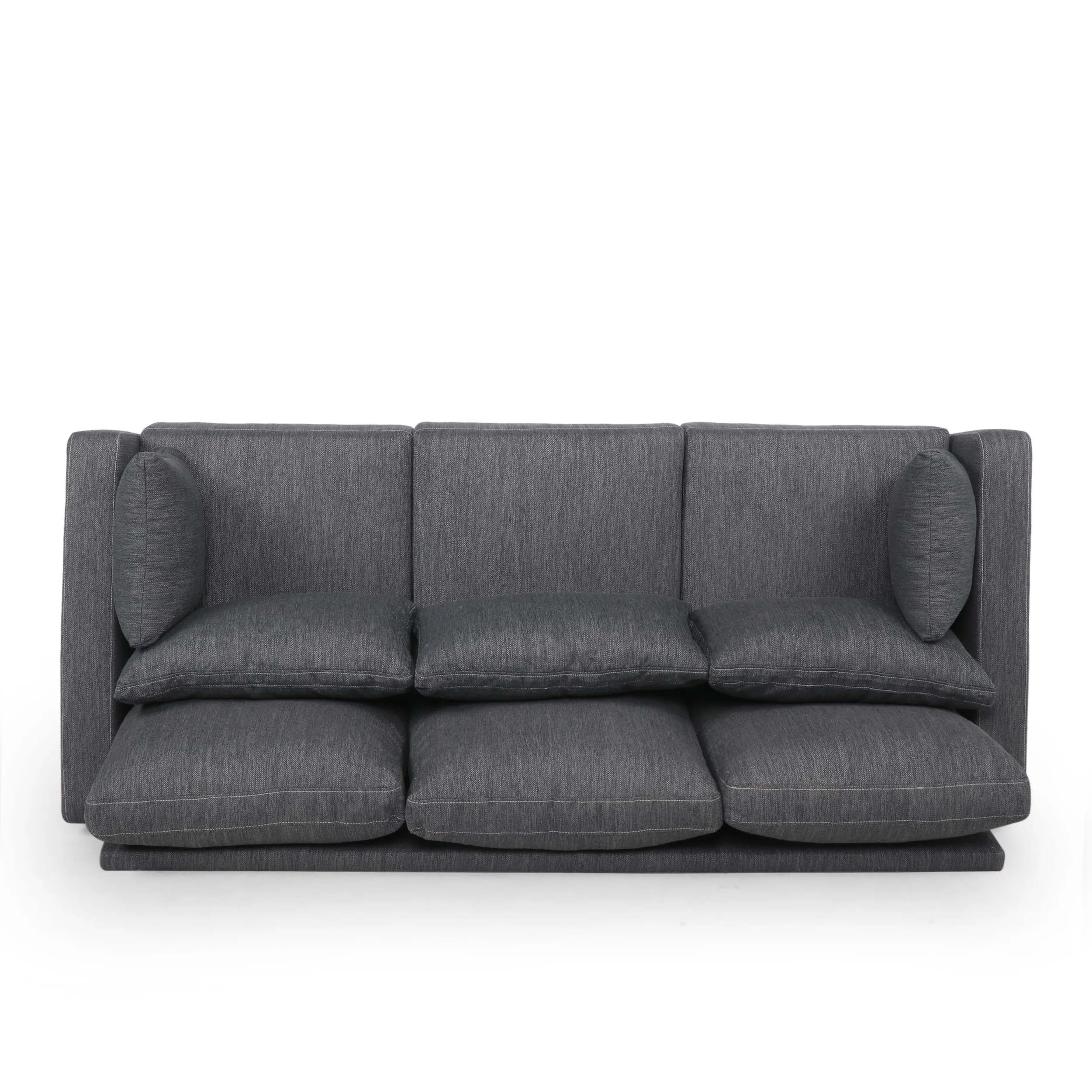 Elleah Contemporary 3 Seater Fabric Sofa - furnishings