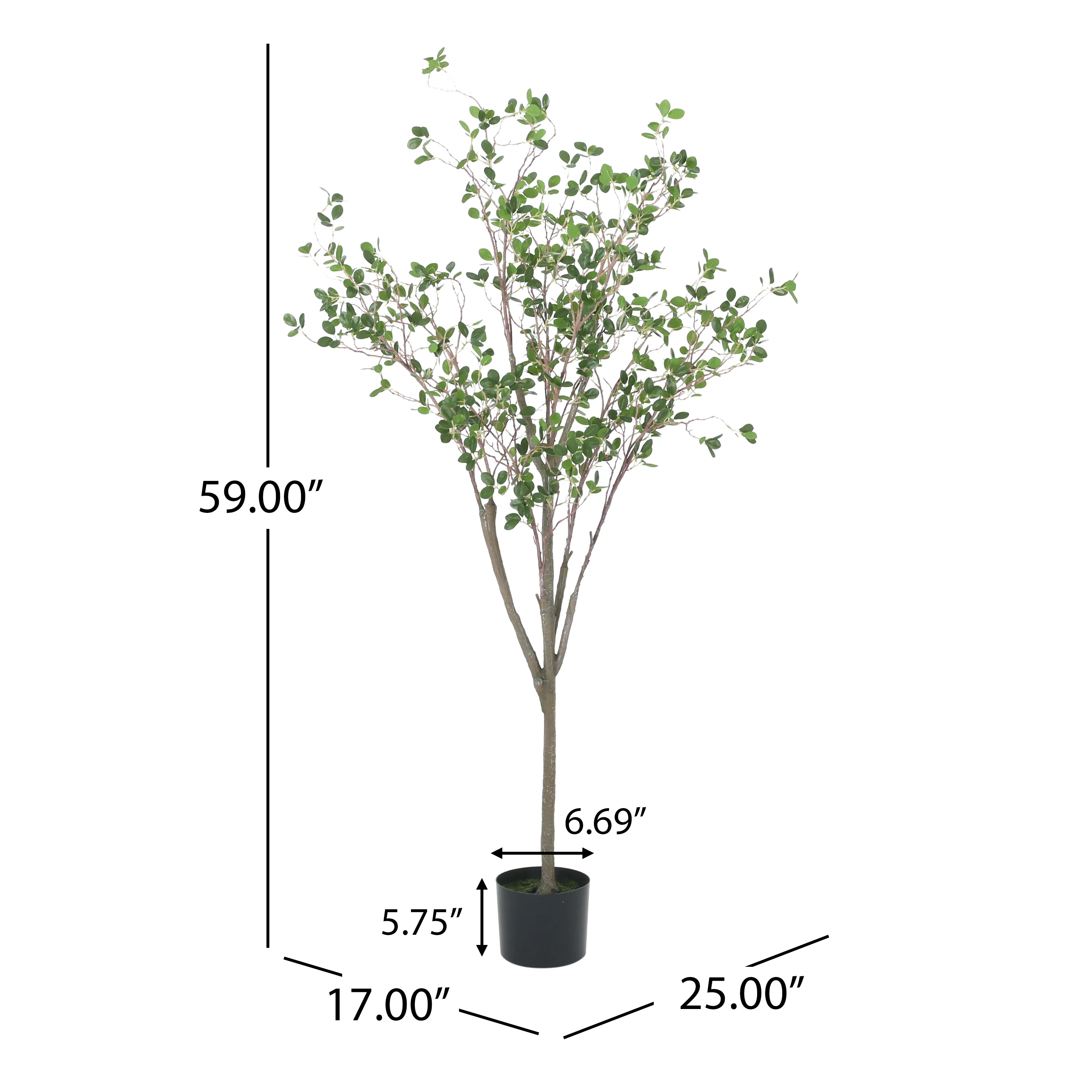 Willey Artificial Leaf Tree - furnishings