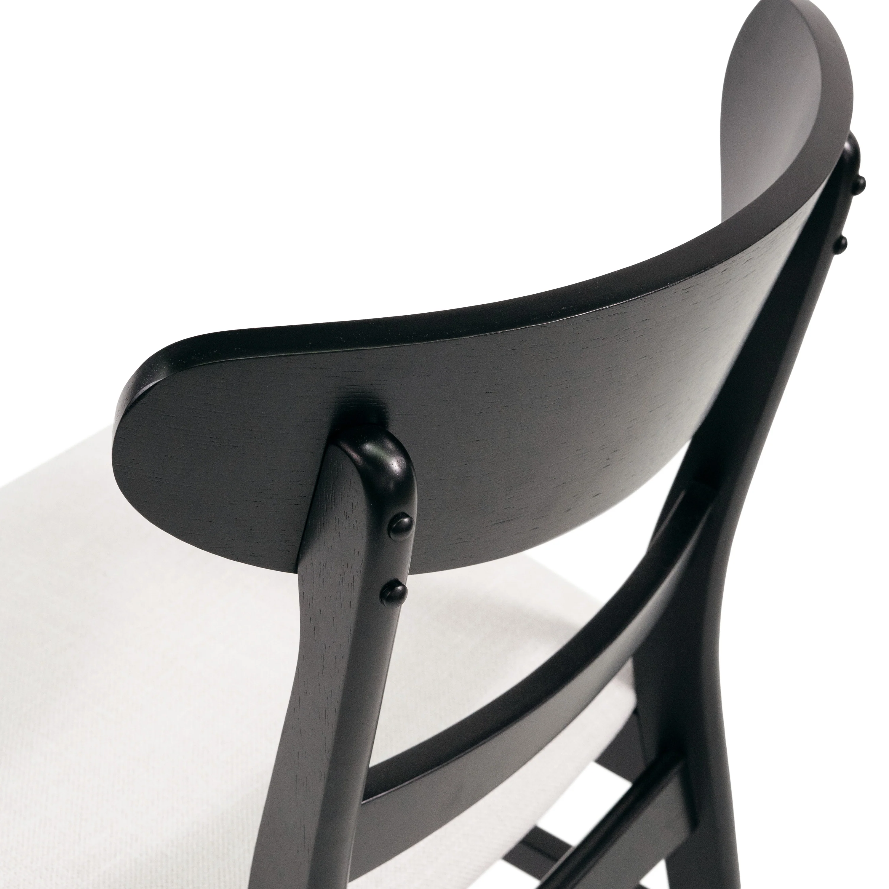 Isador Mid Century Modern Fabric Upholstered Wood Dining Chairs, Set of 2 - furnishings