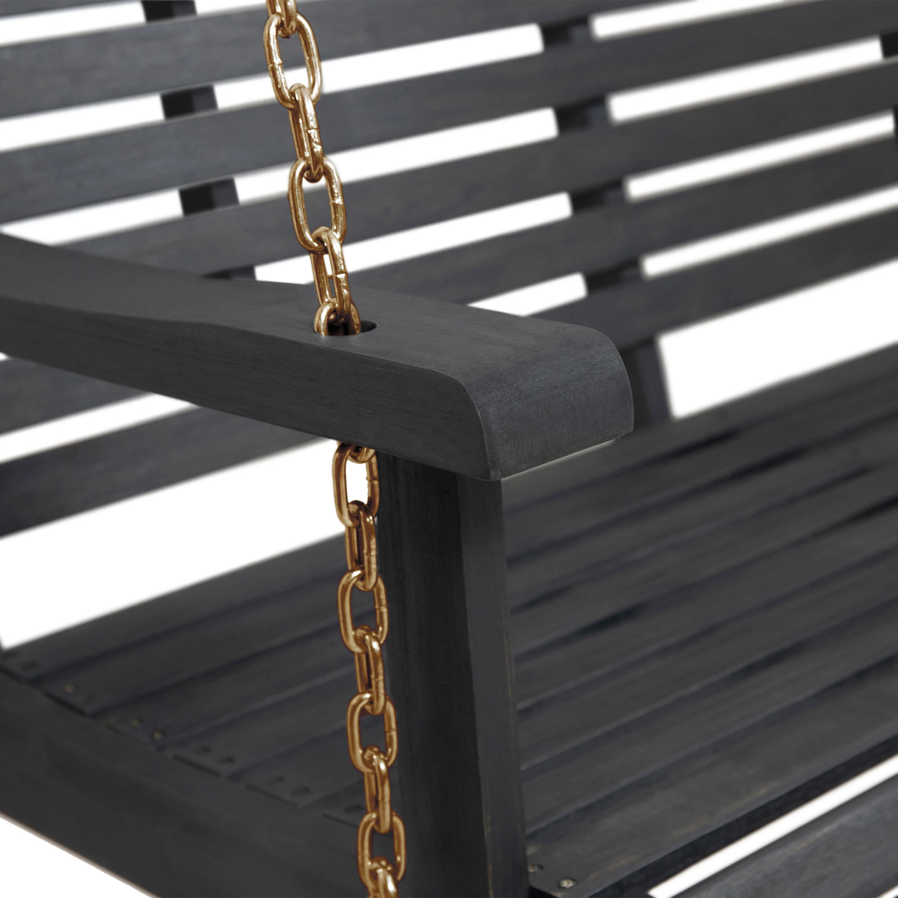 Viola Outdoor Aacia Wood Porch Swing - furnishings