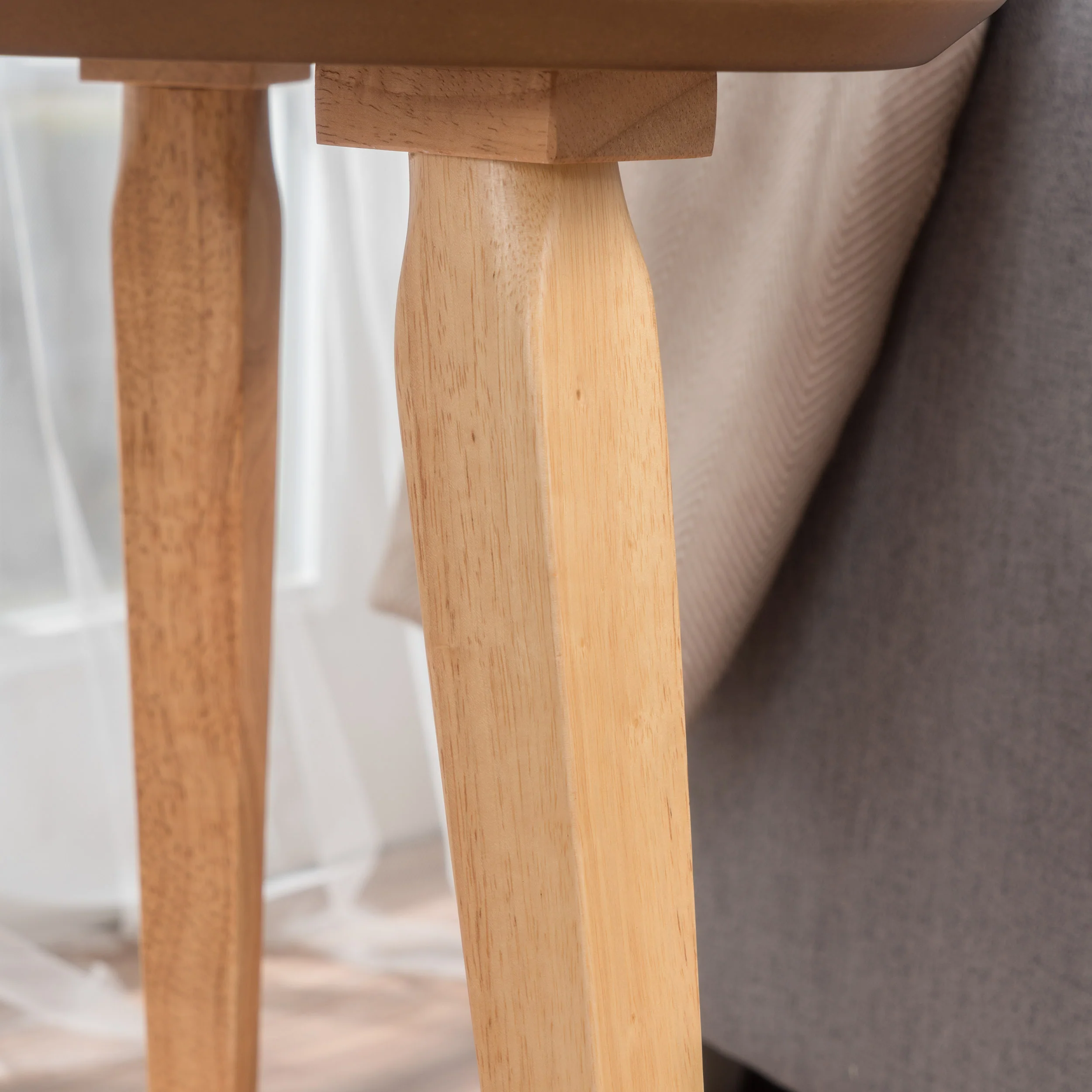 Finnian Modernistic Designed Wood Finish End Table - furnishings