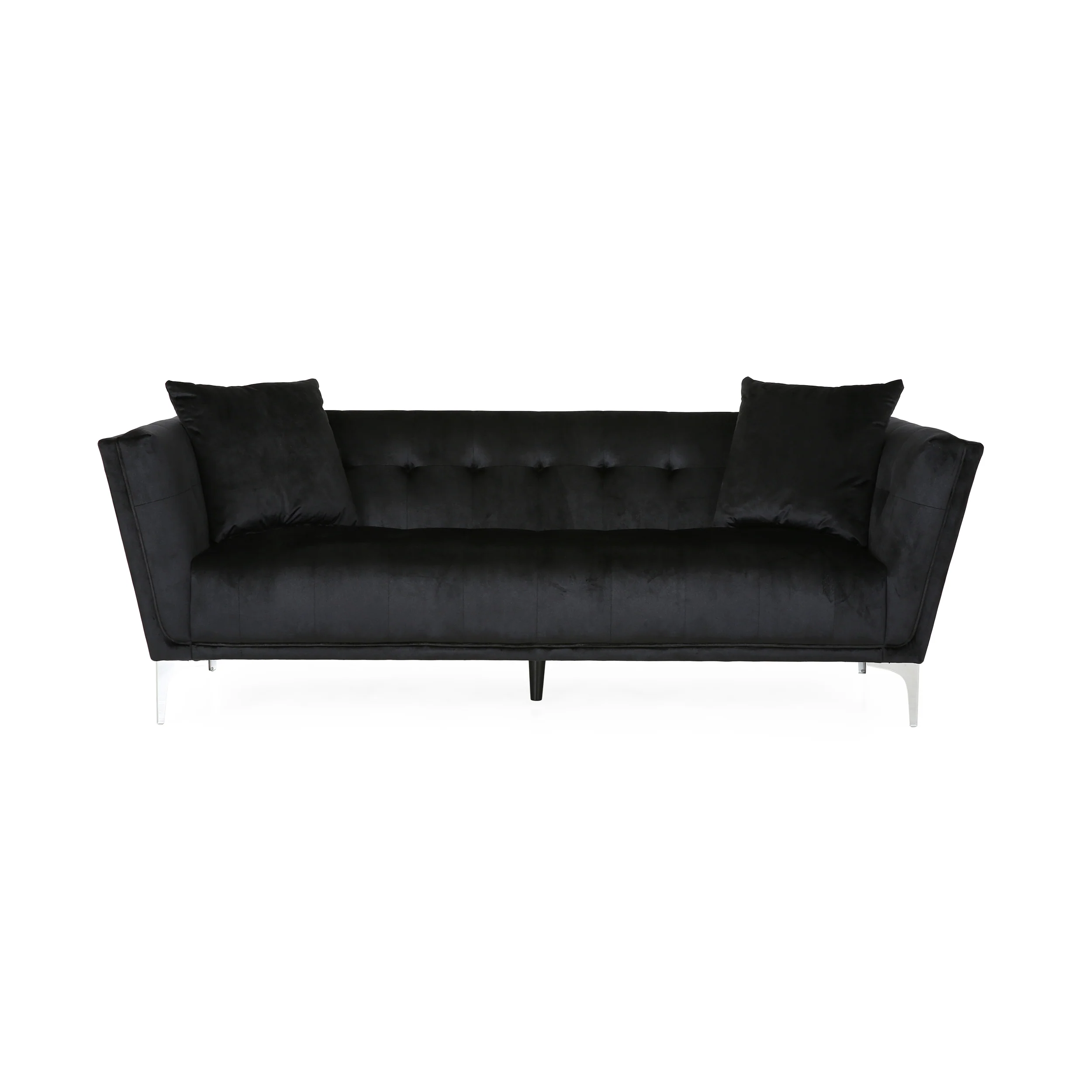 Ryliegh Modern Glam 3 Seater Velvet Sofa - furnishings