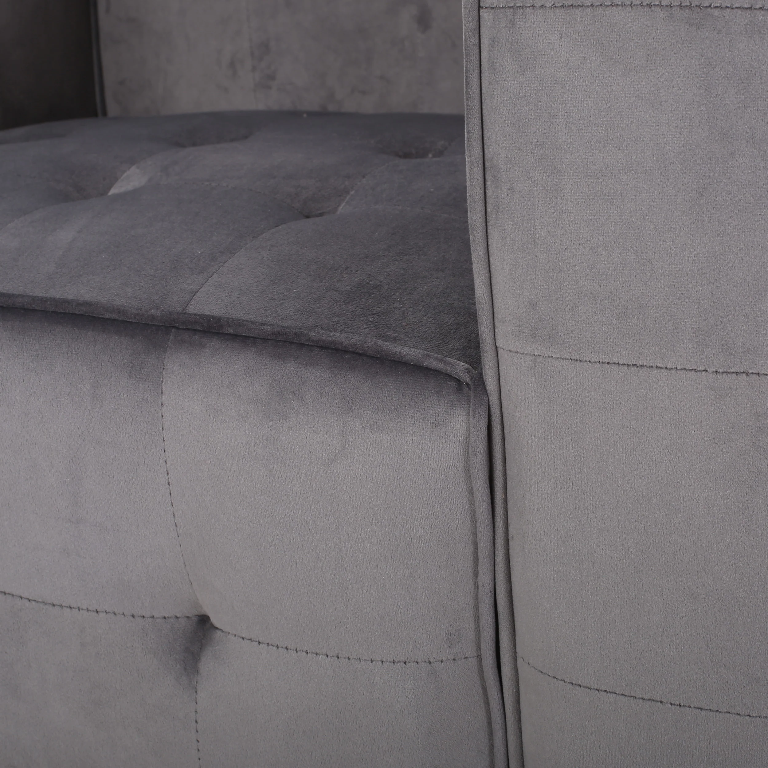 Marwin Modern Glam Cube Velvet Club Chair - furnishings