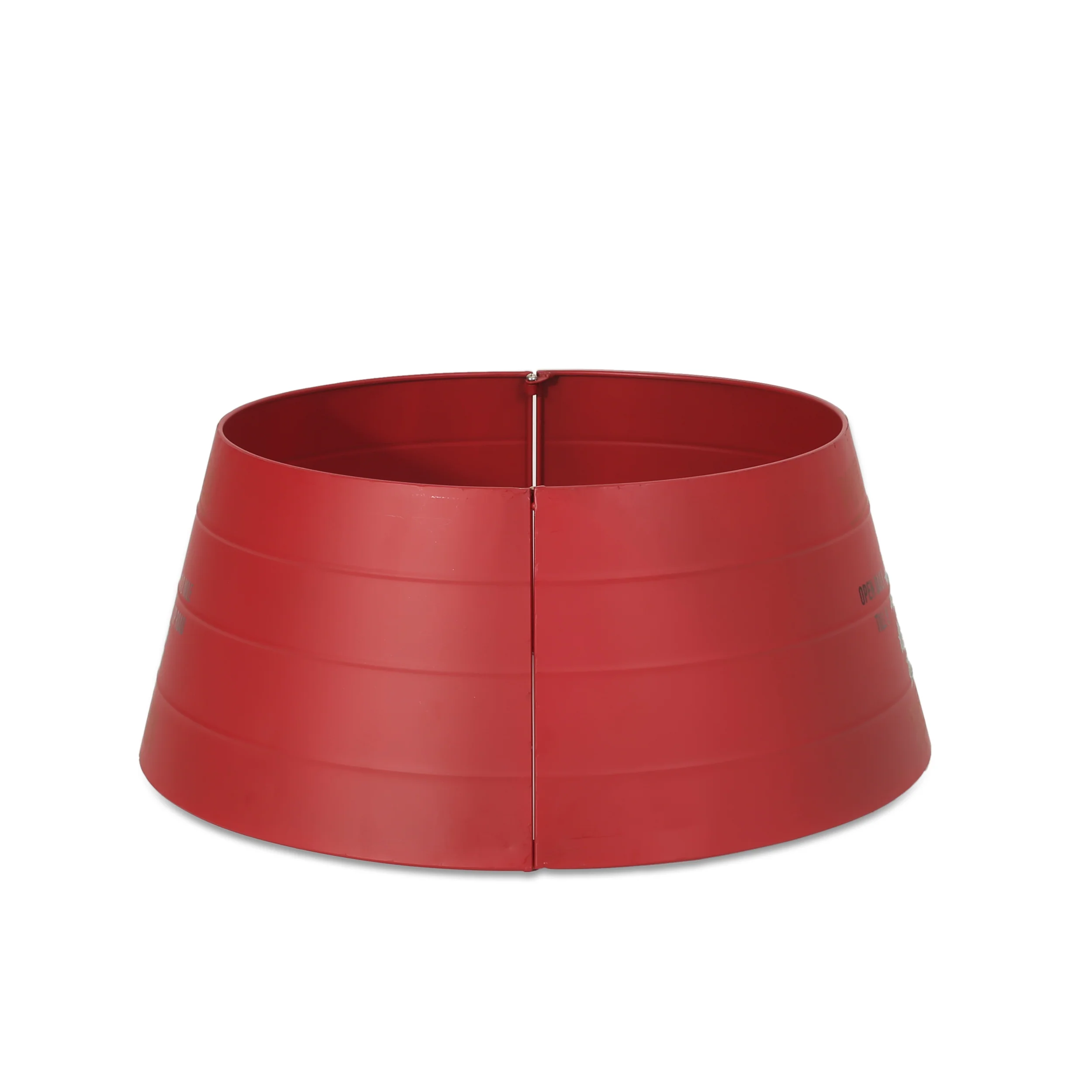 Gilmanton Metal Christmas Tree Collar, Red - furnishings