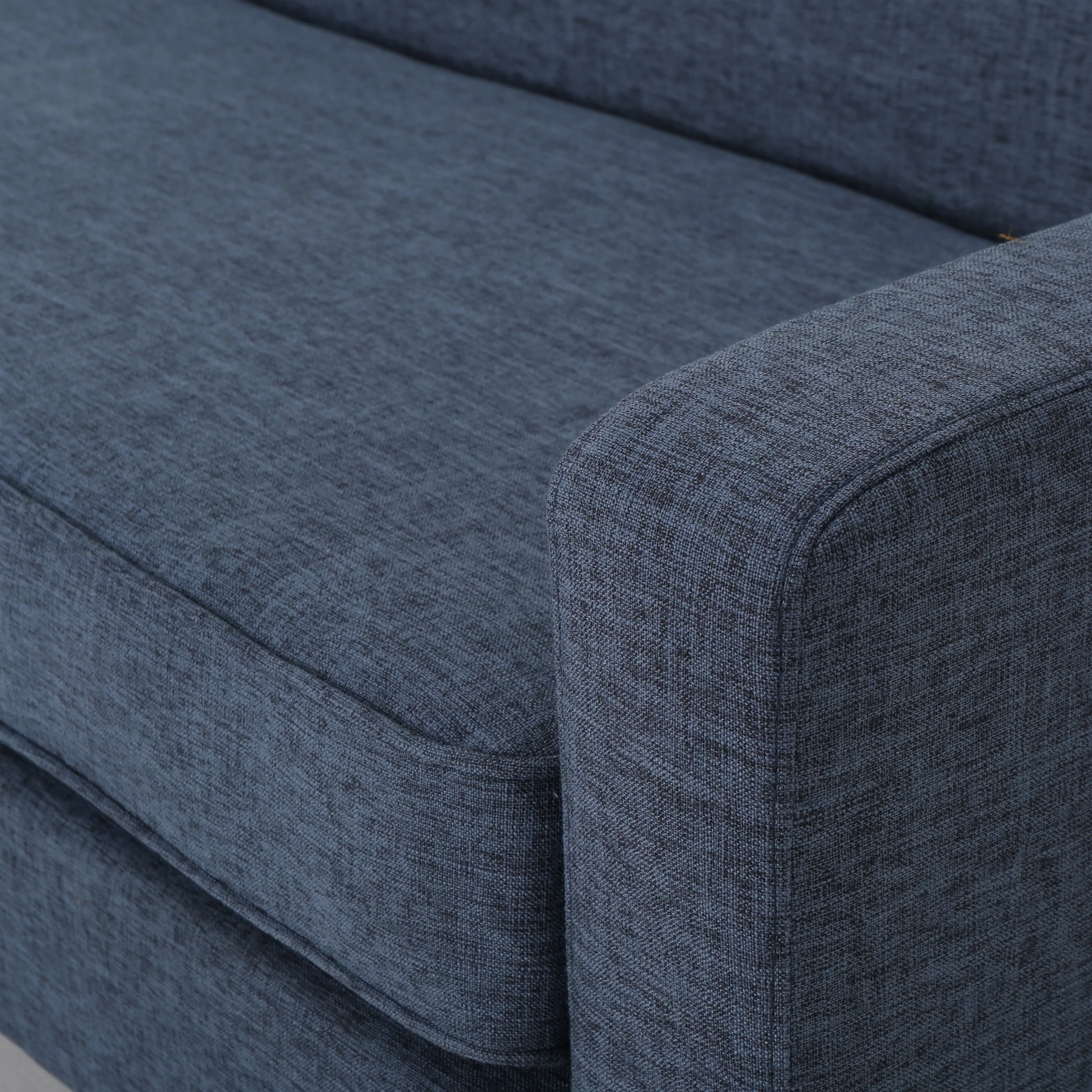 Stratford Mid-Century Modern 3-Piece Fabric Chairs & Sofa Living Room Set - furnishings