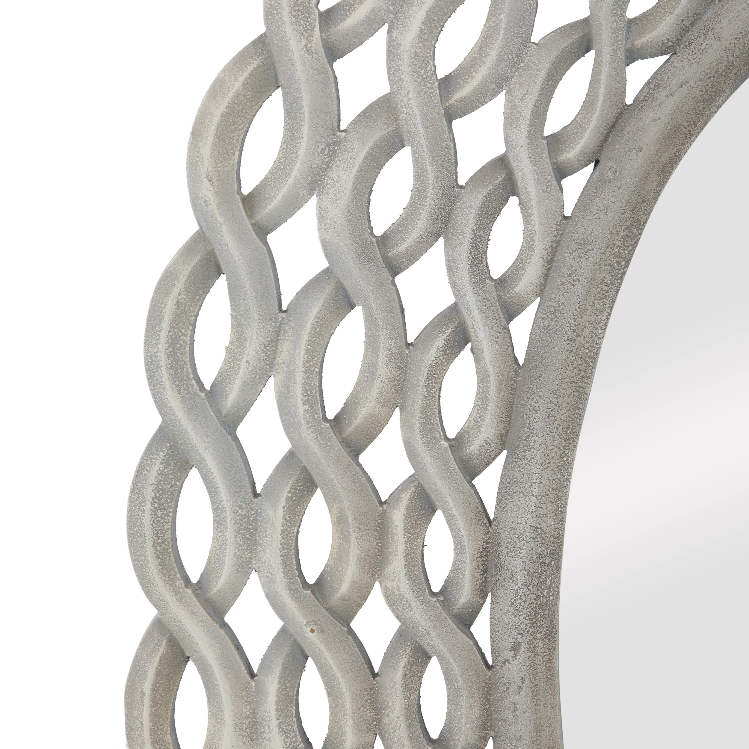 Hedy Modern Braided Weave Mirror - furnishings