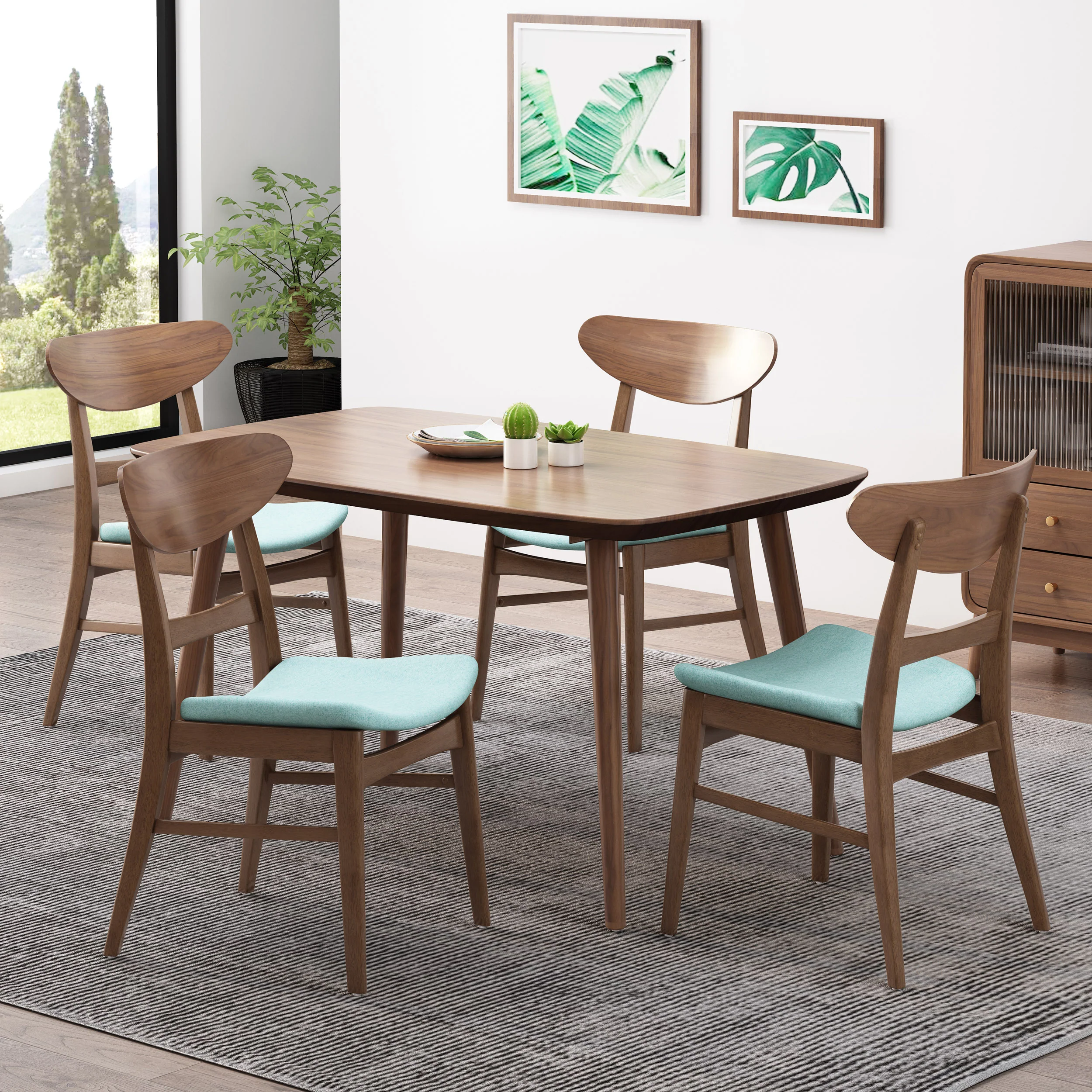 Isador Mid-Century Modern Dining Chairs (Set of 4) - furnishings