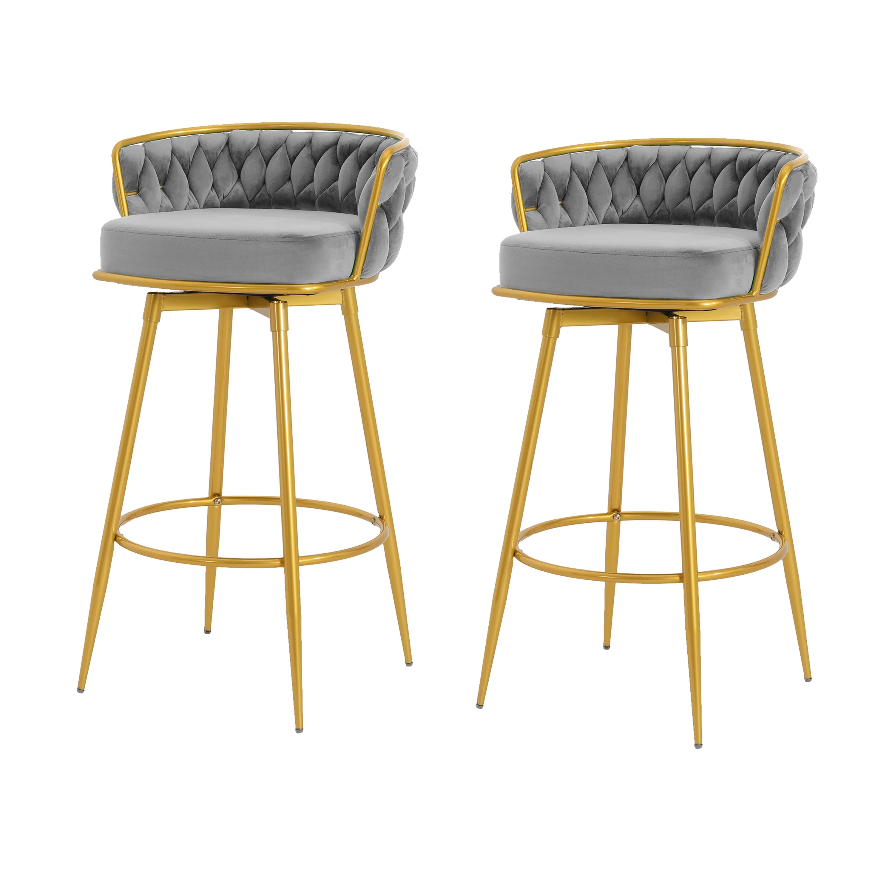 Flufy Modern Rubberwood Upholstered Dining Chairs - furnishings