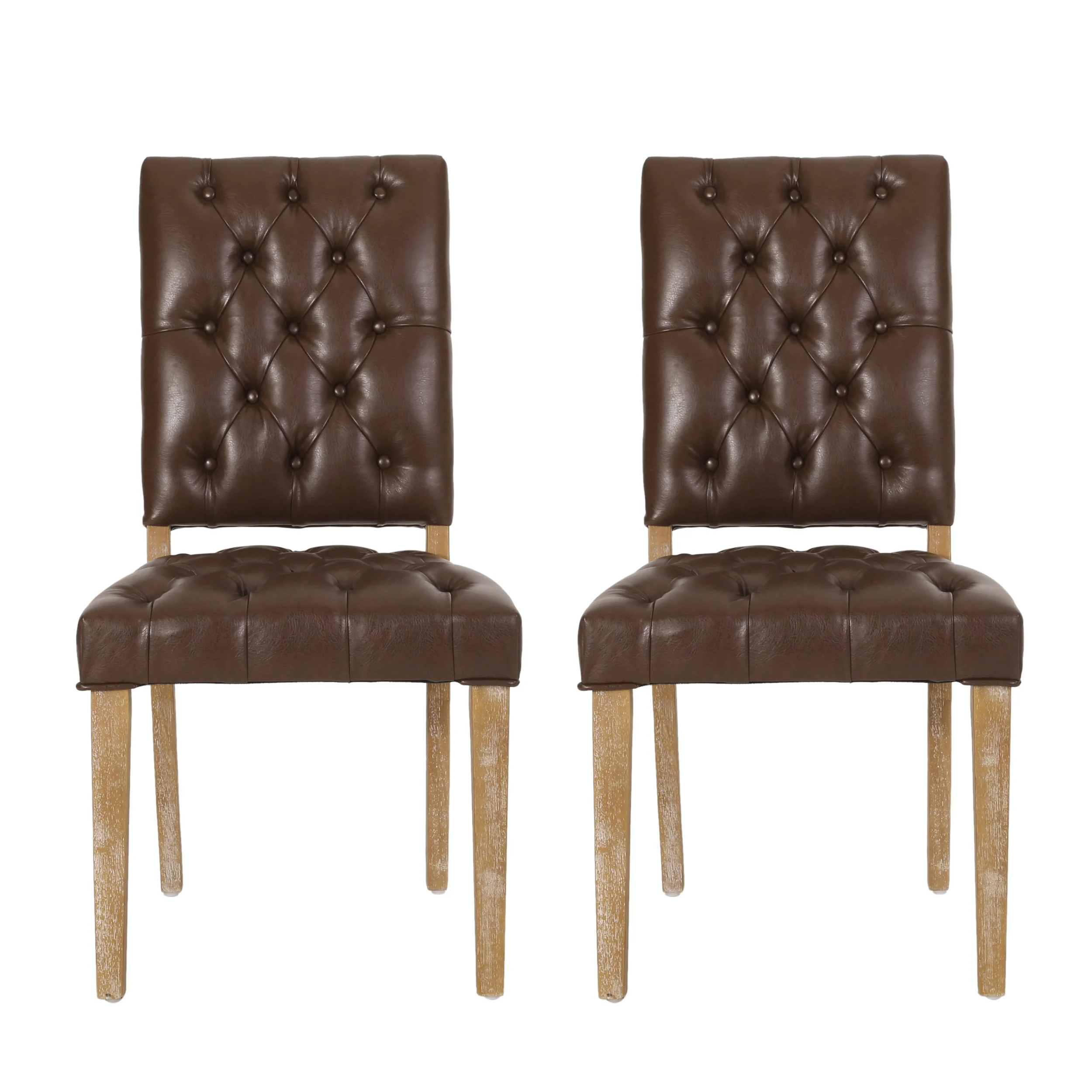 Welby Contemporary Tufted Dining Chairs, Set of 2 - furnishings