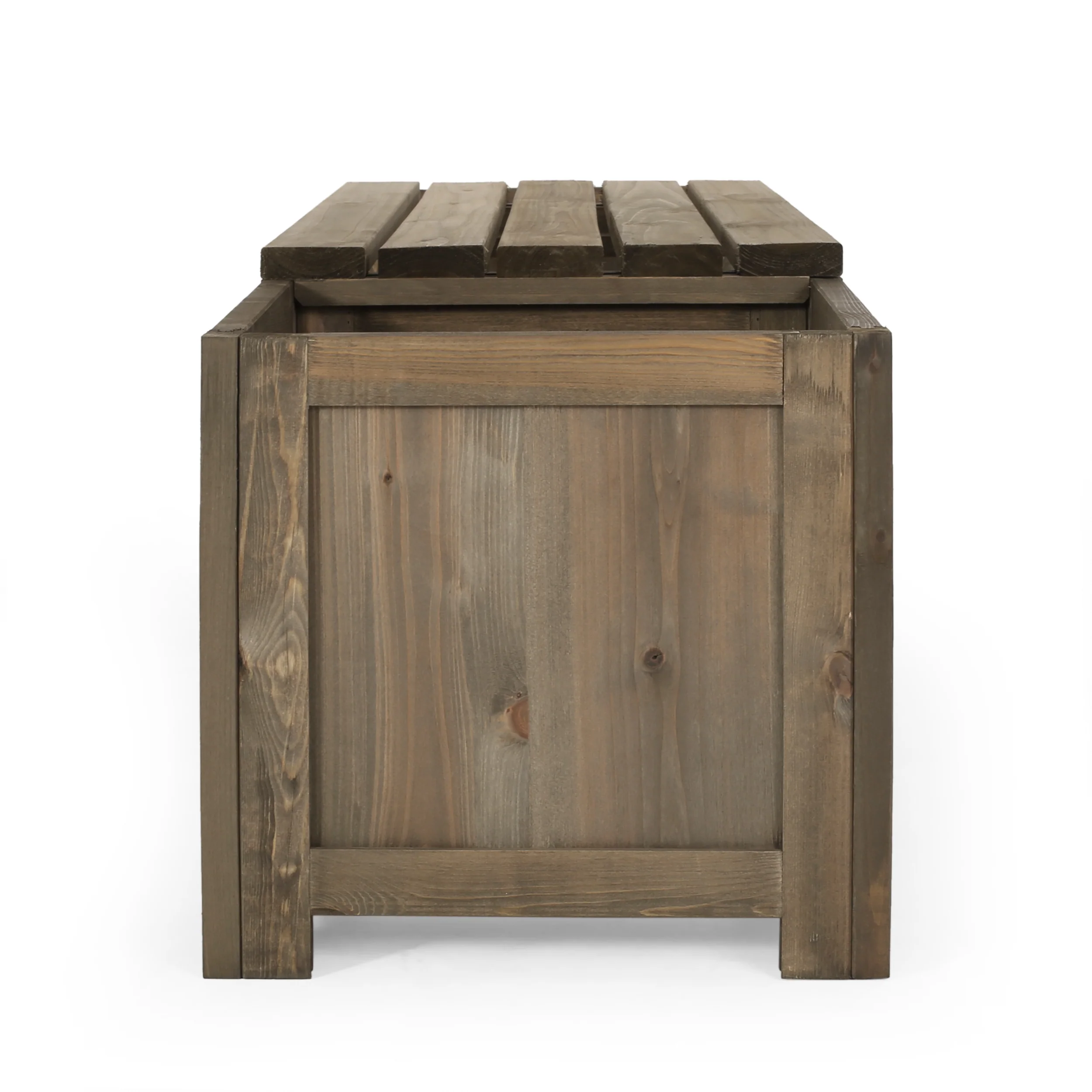 Skyline Outdoor Pine Wood Planter Bench - furnishings