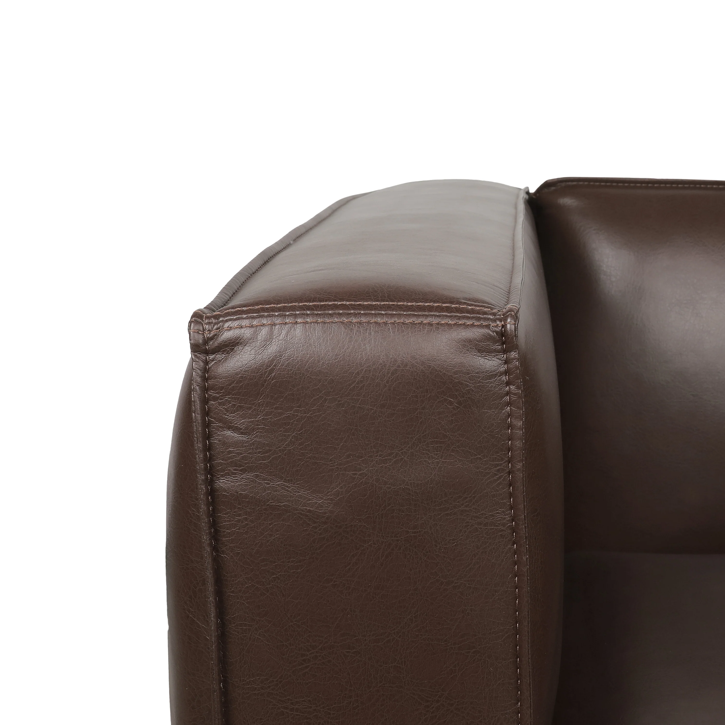 Minkler Contemporary Faux Leather 3 Piece Living Room Sofa Set - furnishings