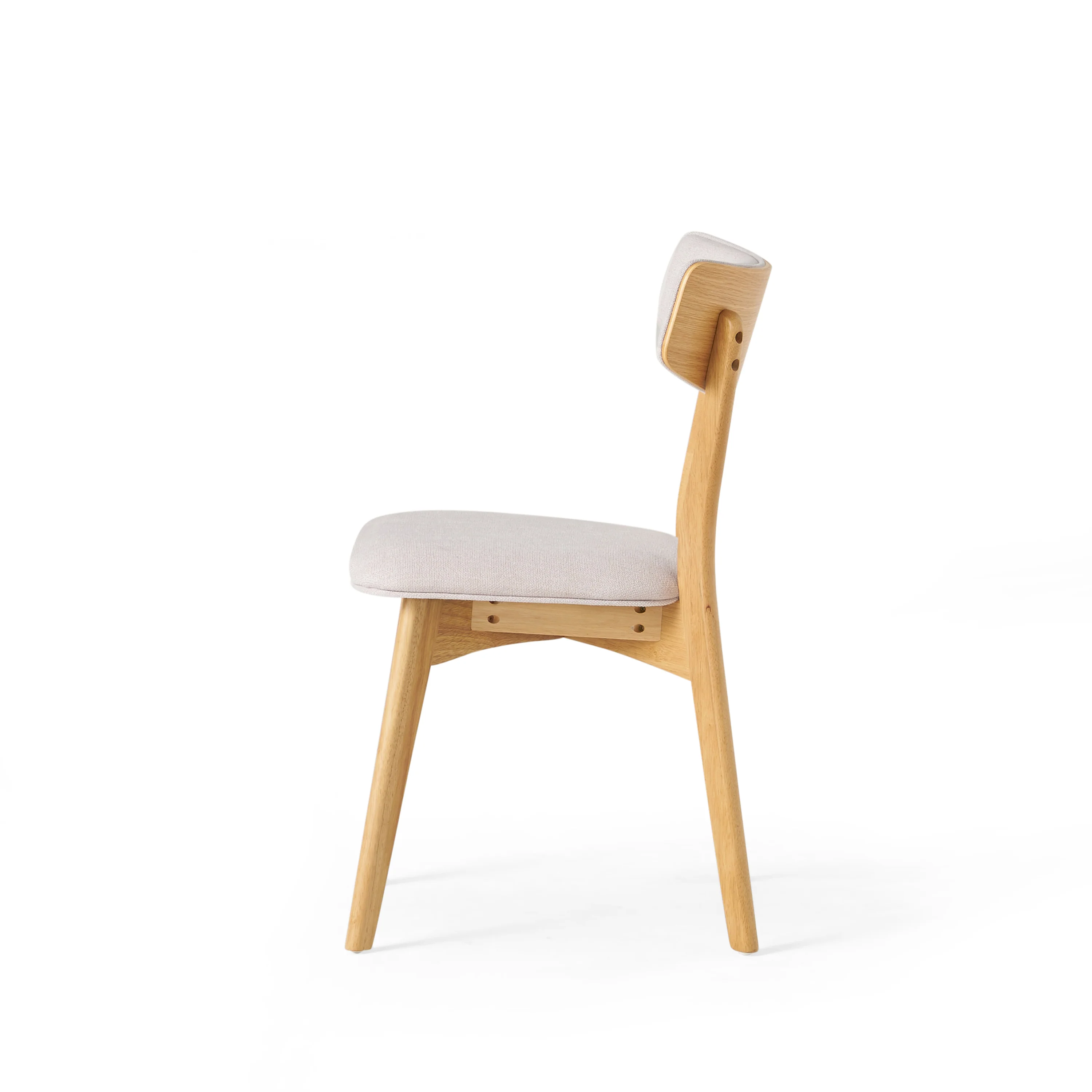 Wrene Mid-Century Walnut Finished Frame Dining Chairs, Set of 4 - furnishings