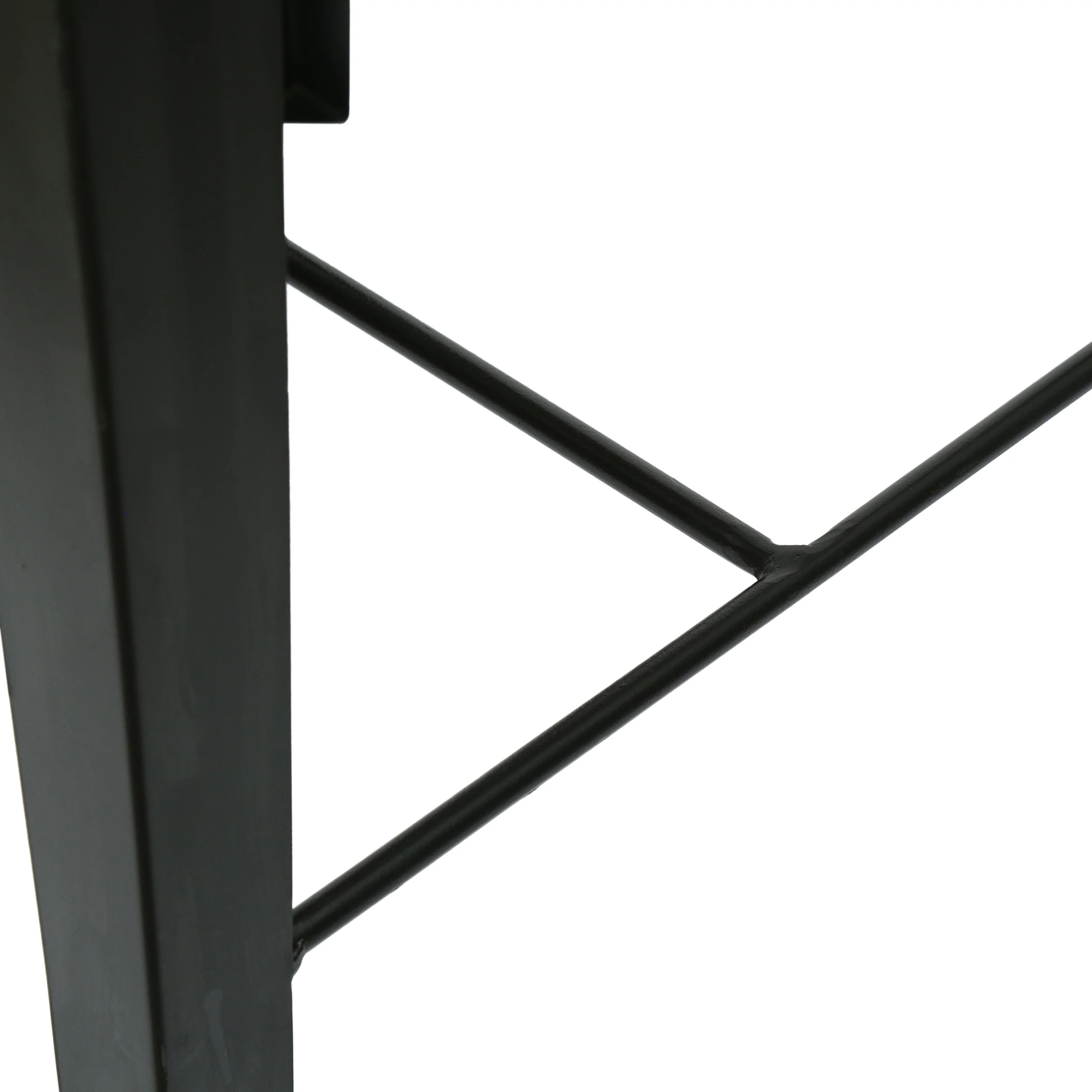 Muntz Handcrafted Modern Industrial Mango Wood Oversized Side Table, Natural and Black - furnishings