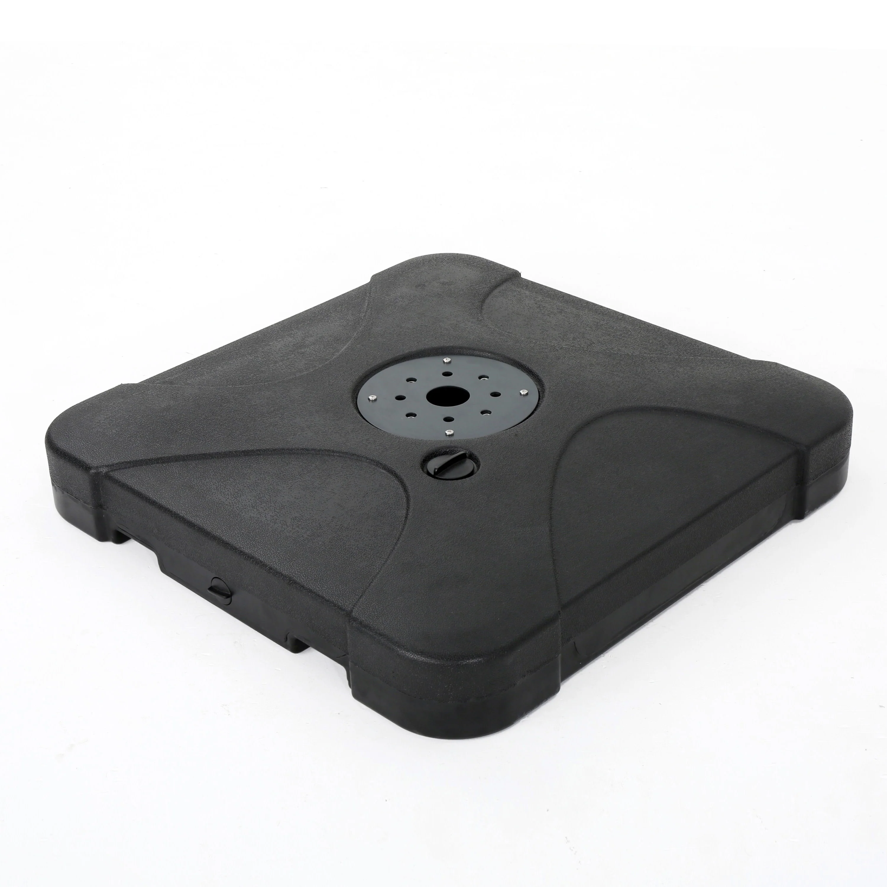 Fairhall Outdoor Resin Umbrella Base Only, Black - furnishings