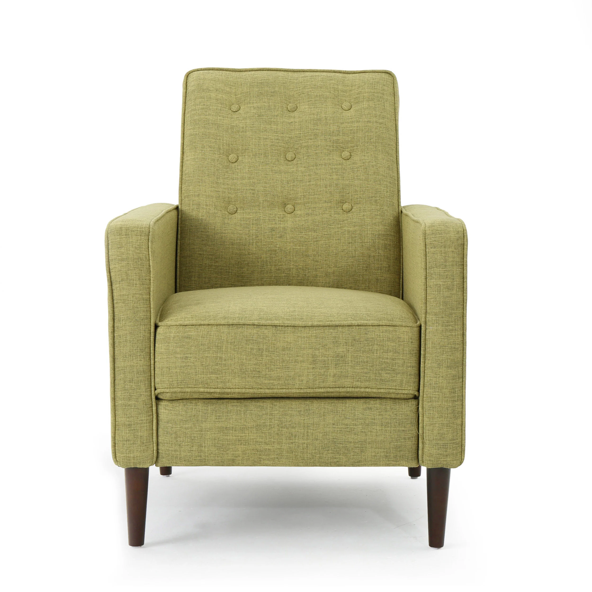 Mason Mid-Century Modern Tufted Back Fabric Recliner - furnishings