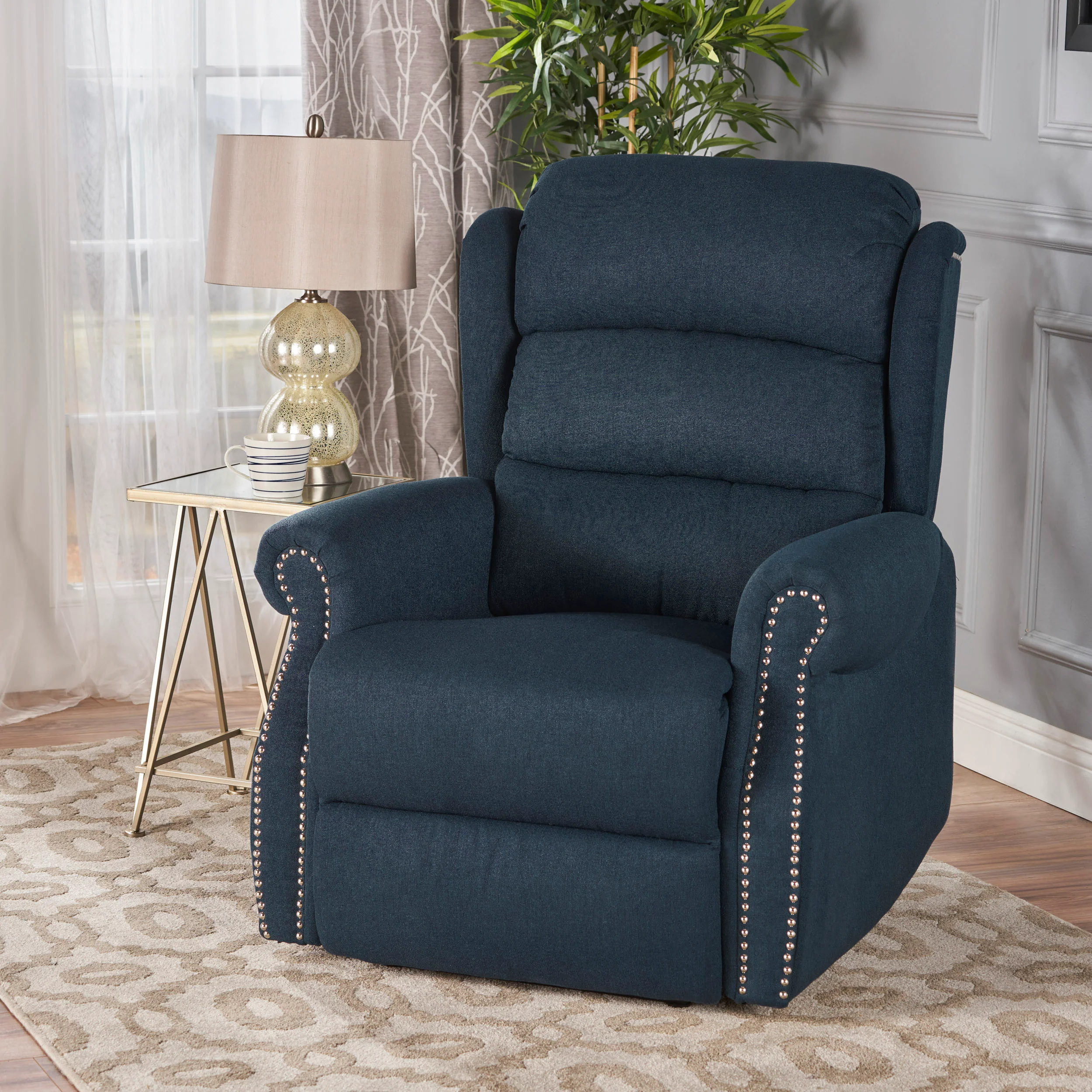 Desiree Tufted Fabric Power Recliner - furnishings