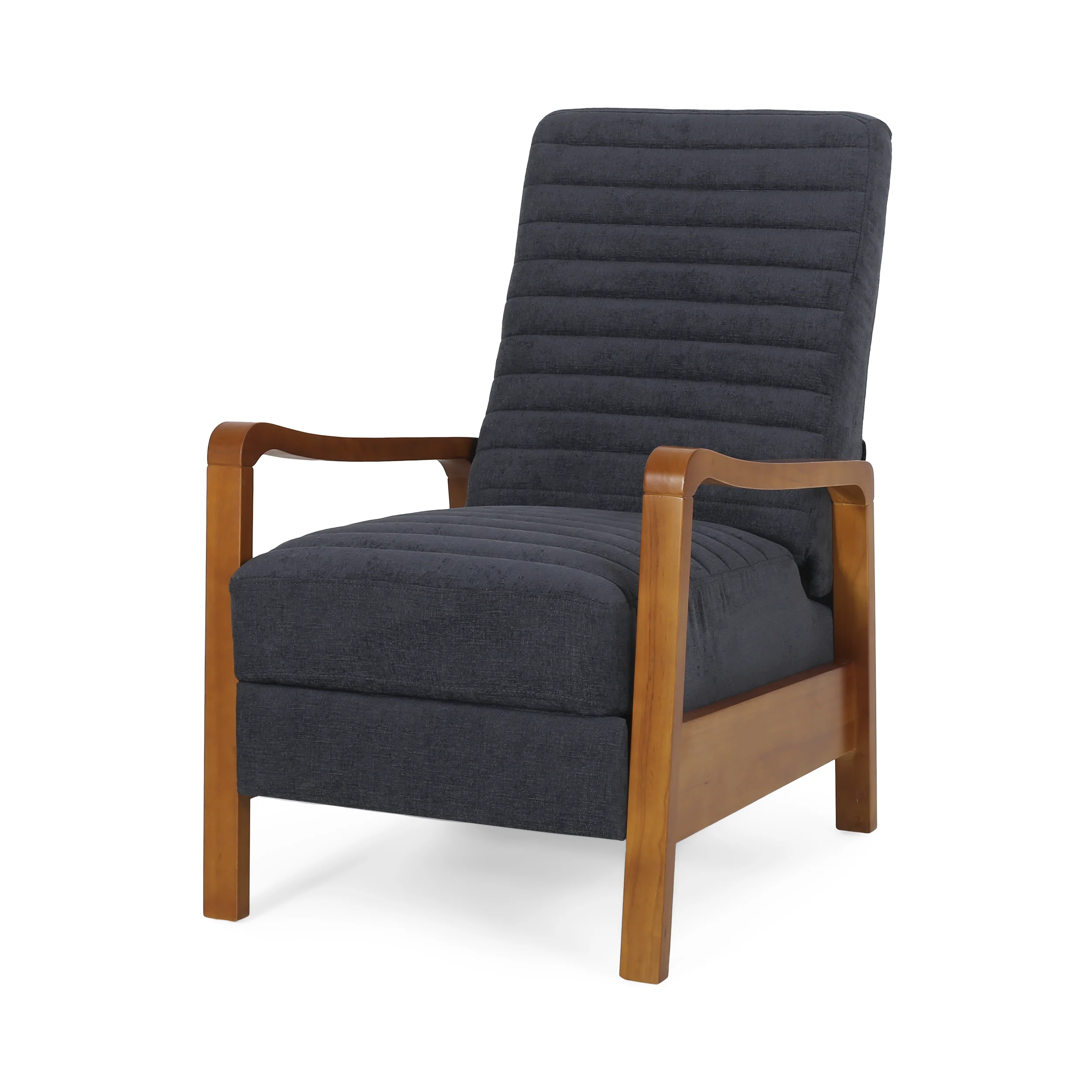 Neihart Contemporary Fabric Channel Stitch Pushback Recliner - furnishings