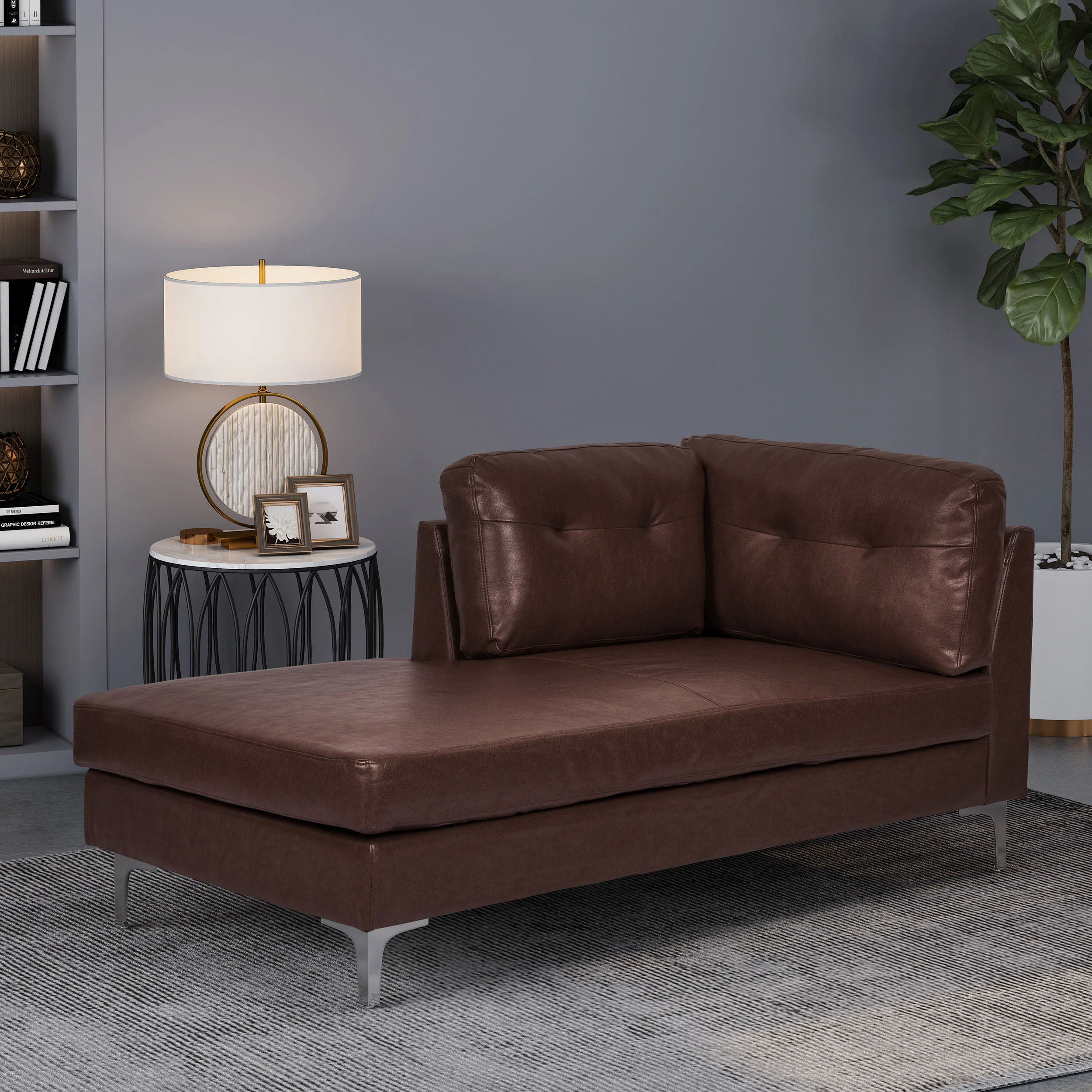 Dillonvale Contemporary Upholstered Chaise Lounge - furnishings