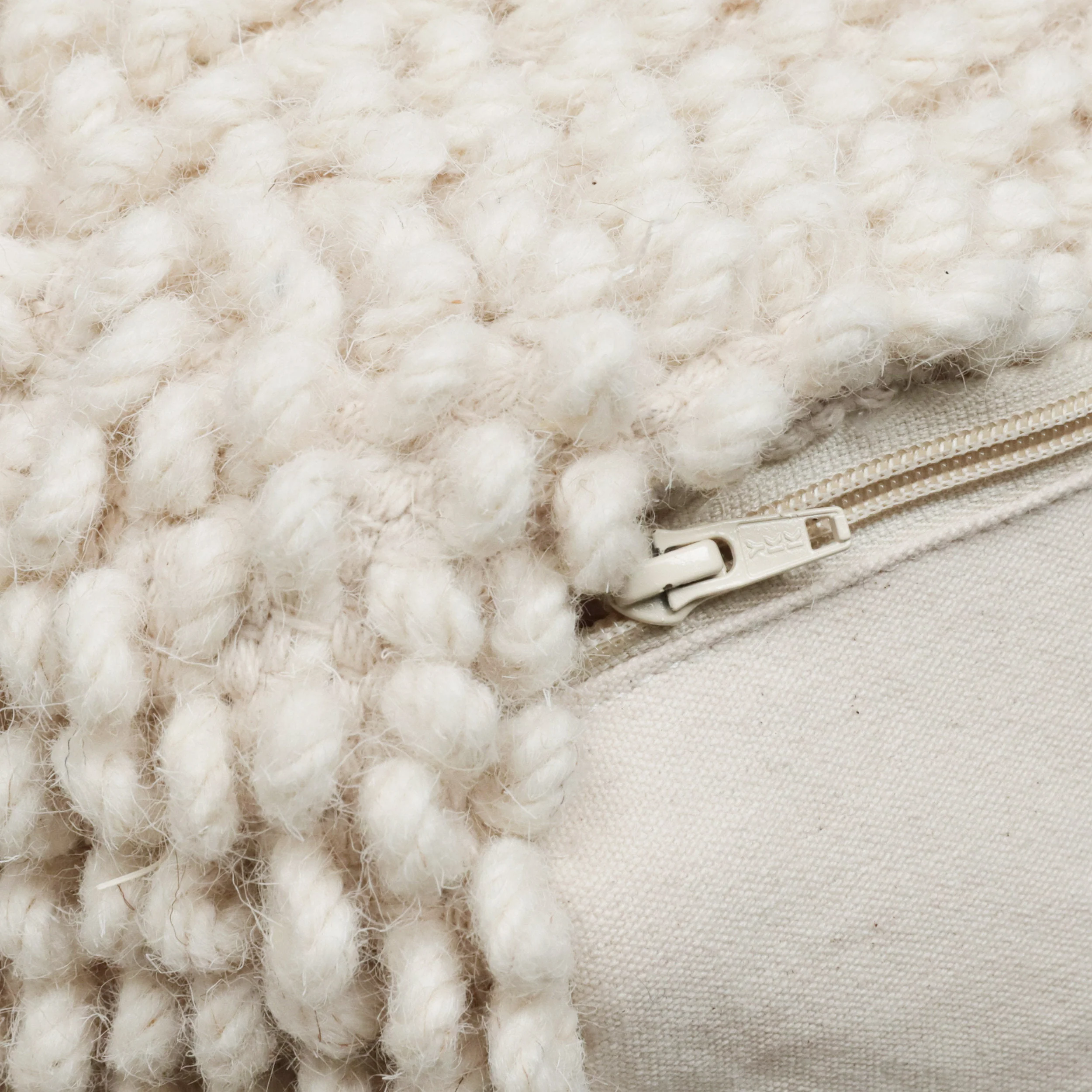 Wilsey Boho Handcrafted Tufted Fabric Square Pouf - furnishings