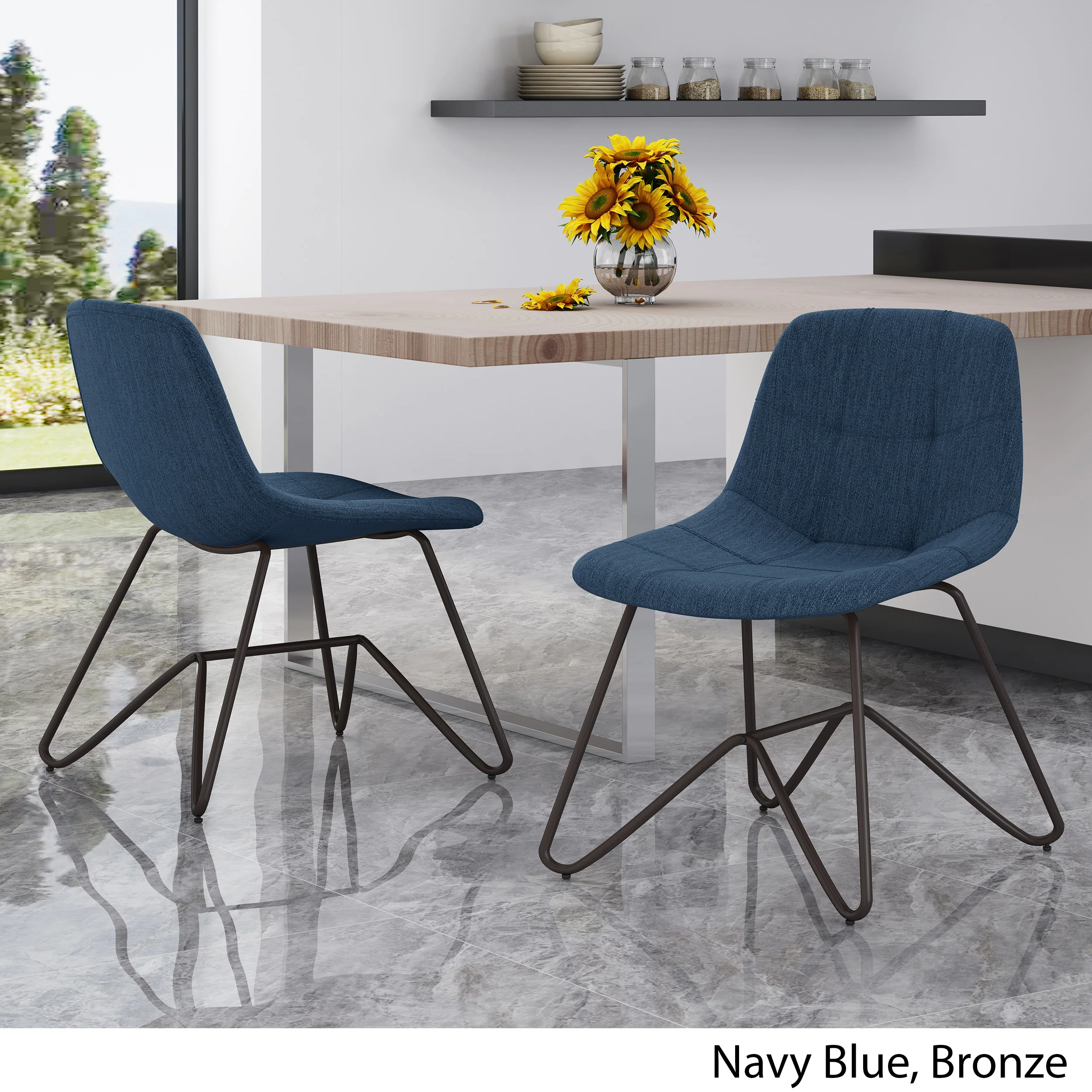 Mailee Fabric Dining Chair (Set of 2) - furnishings