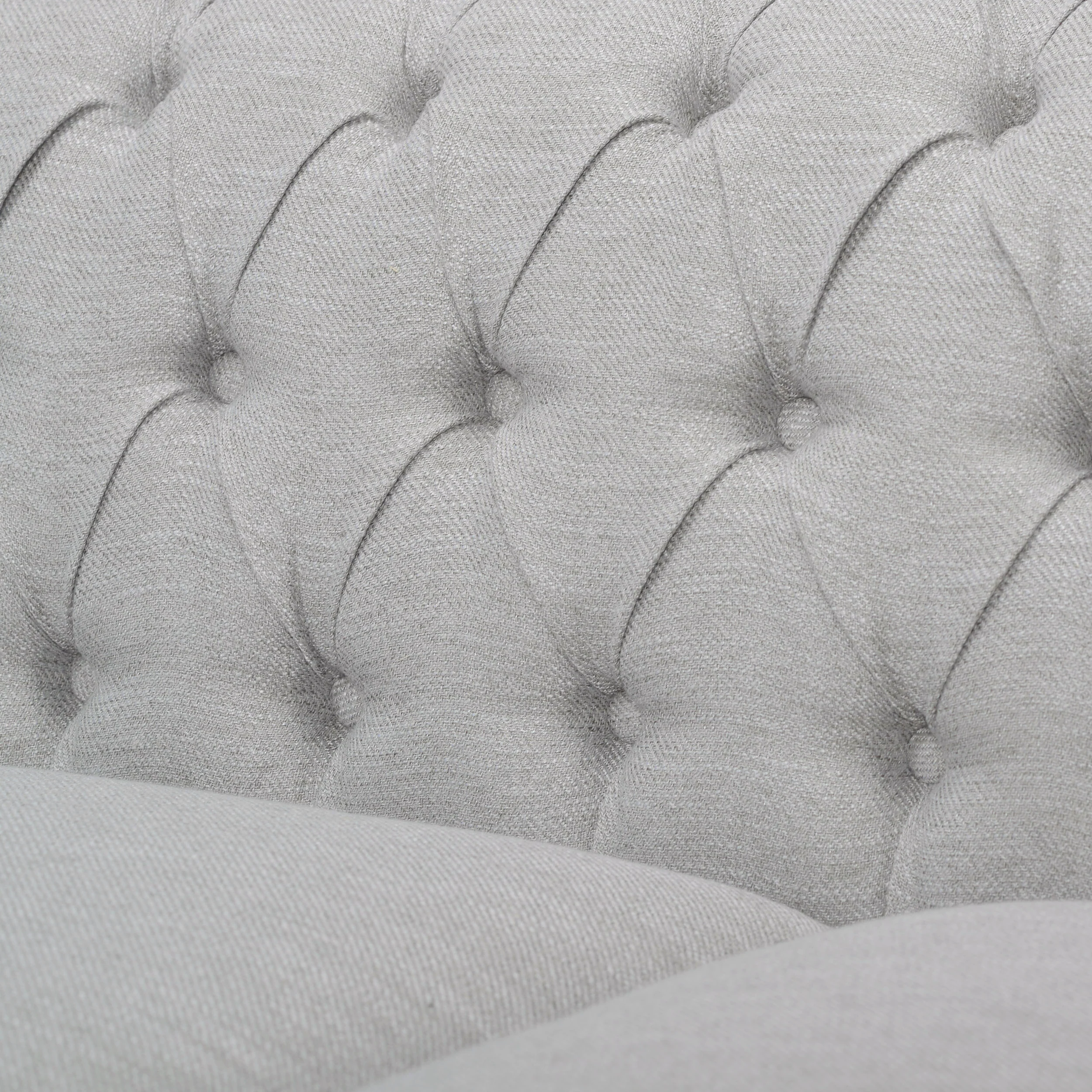 Adetokunbo Tufted Fabric Chesterfield 3 Seater Sofa - furnishings