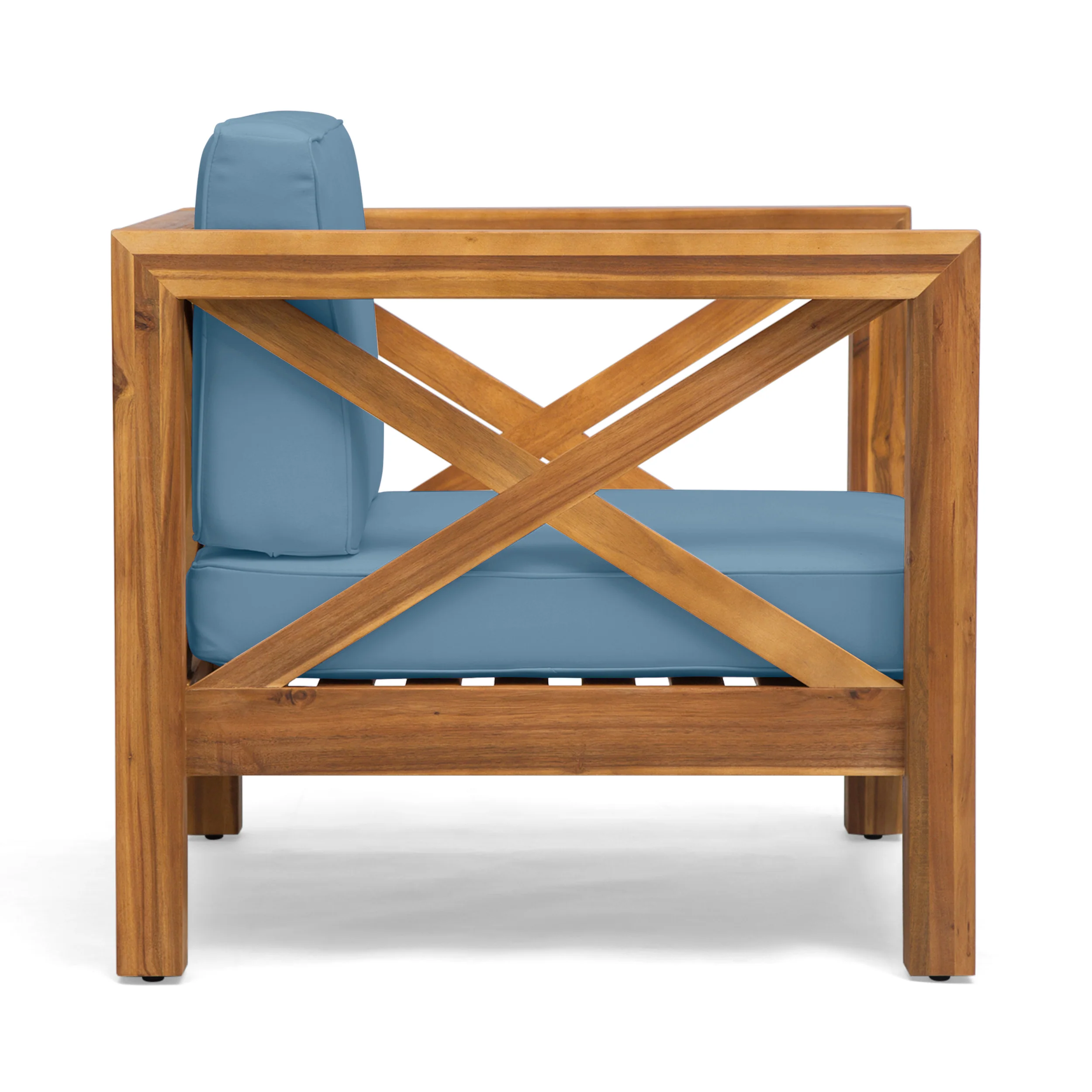 Morgan Outdoor 5 Seater Acacia Wood Sofa Chat Set - furnishings