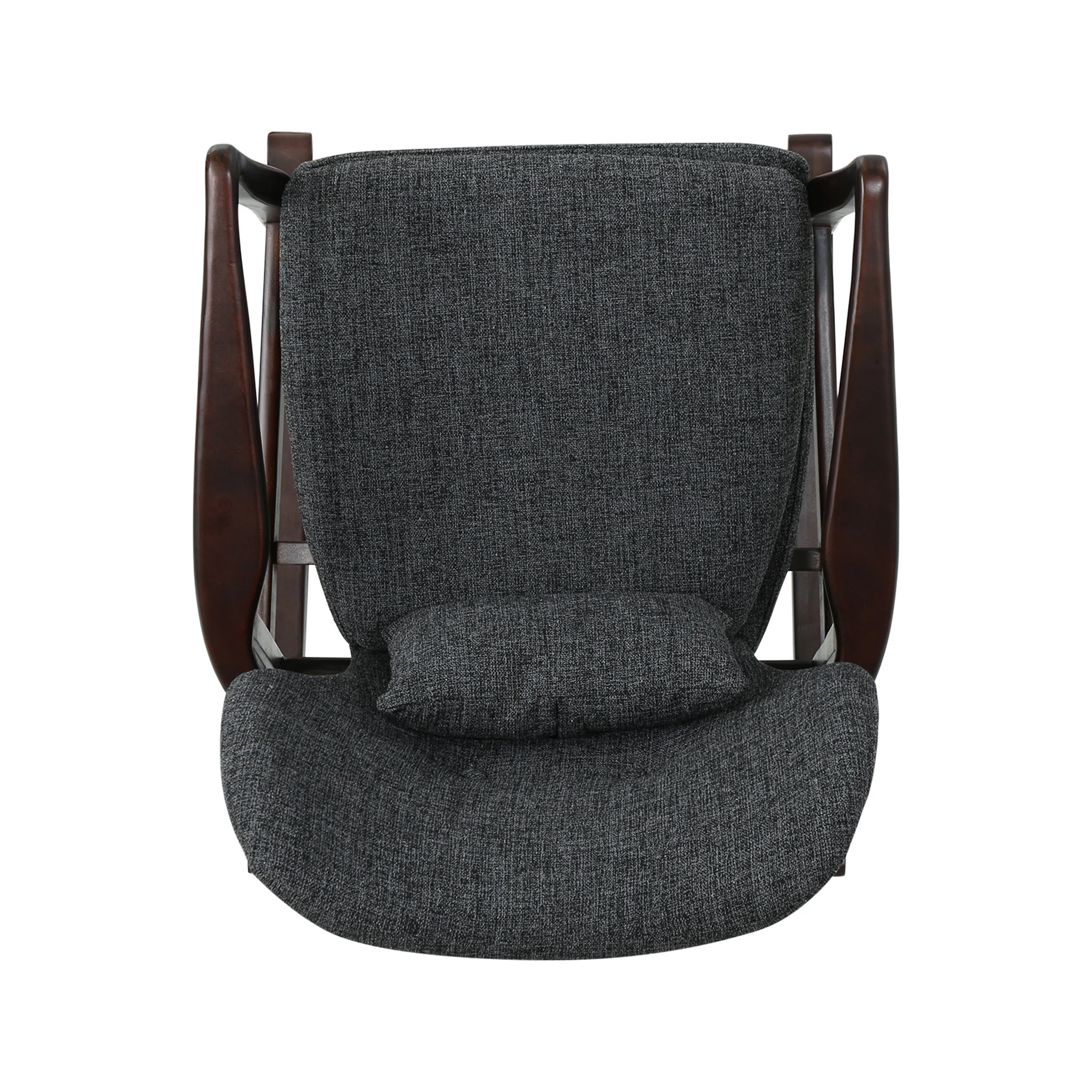 Balen Mid Century Modern Upholstered Rocking Chair - furnishings