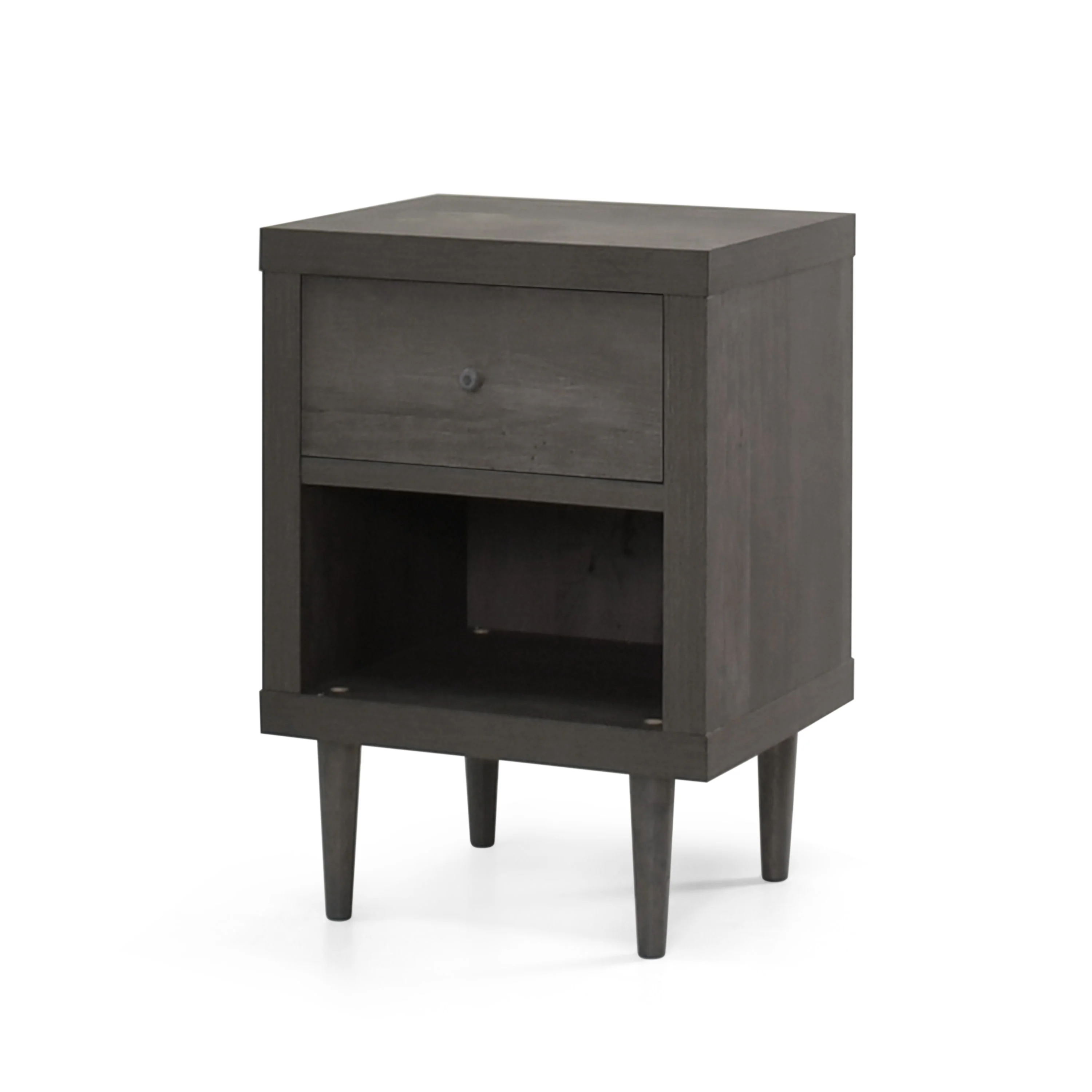 Farhart Faux Wood Single Drawer Nightstand - furnishings