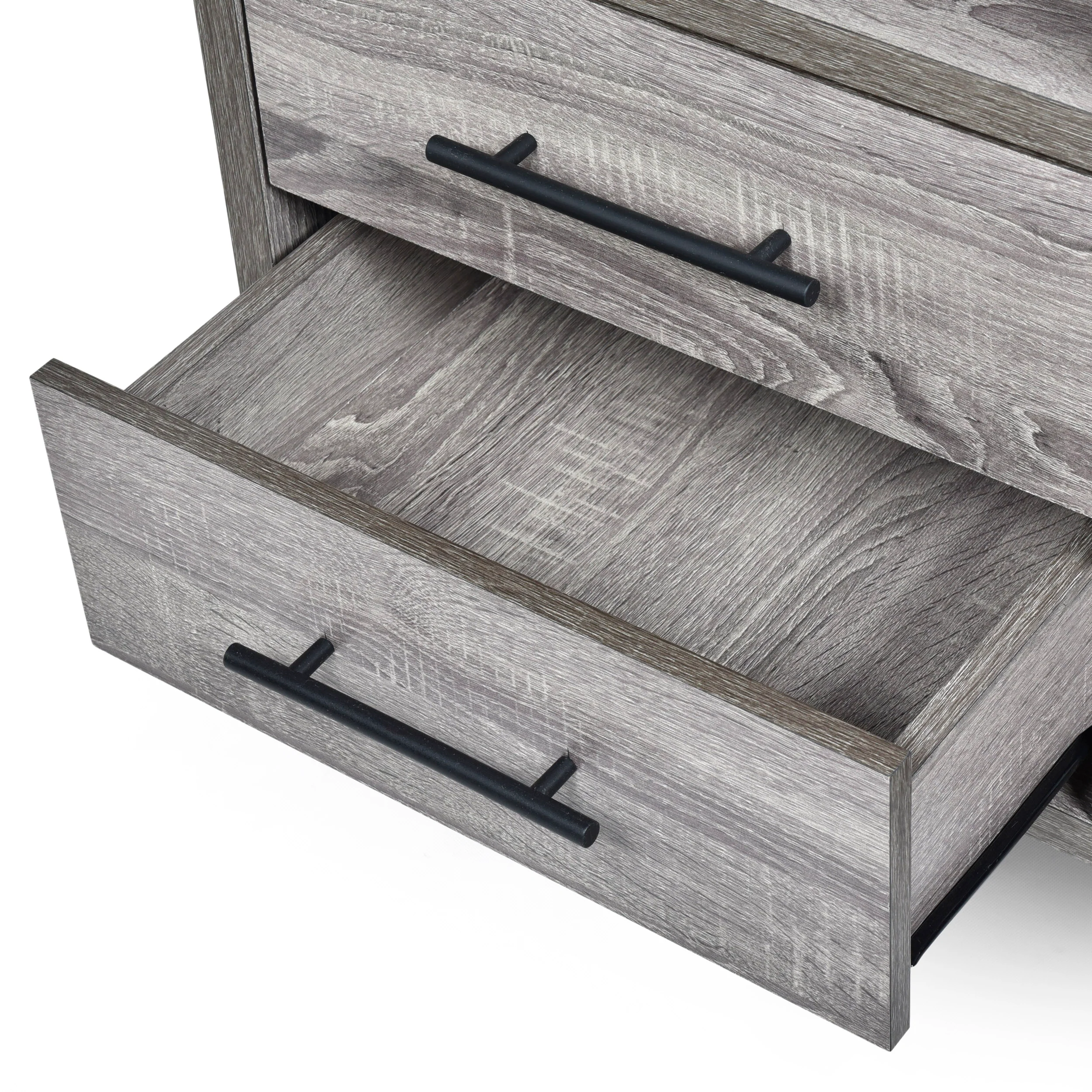 Bokchito Modern Industrial 6 Shelf Multi-Functional Cabinet - furnishings