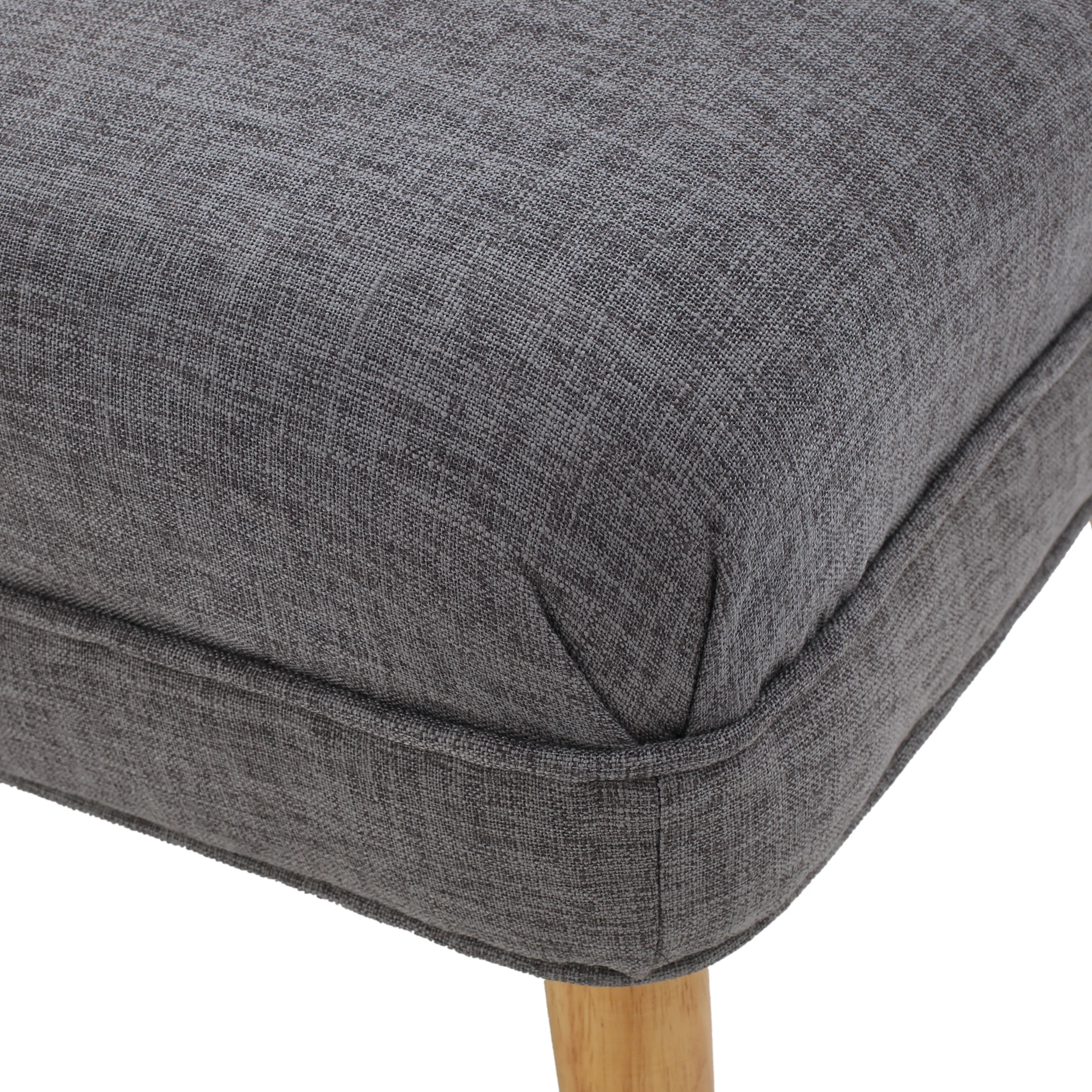 Dumont Mid Century Modern Fabric Settee - furnishings