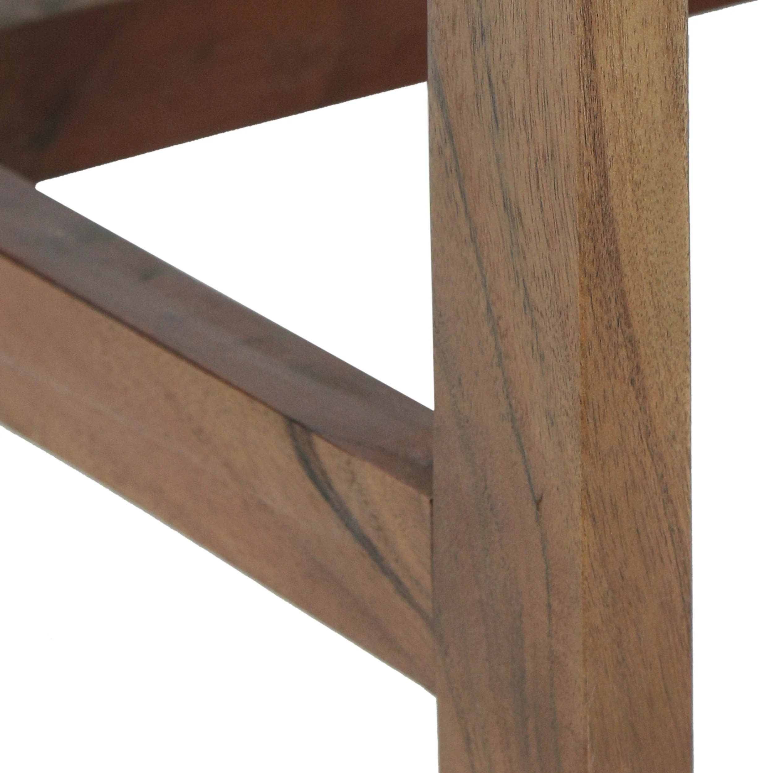 Baldner Rustic Handcrafted Acacia Wood Nested Tables (Set of 3), Walnut - furnishings