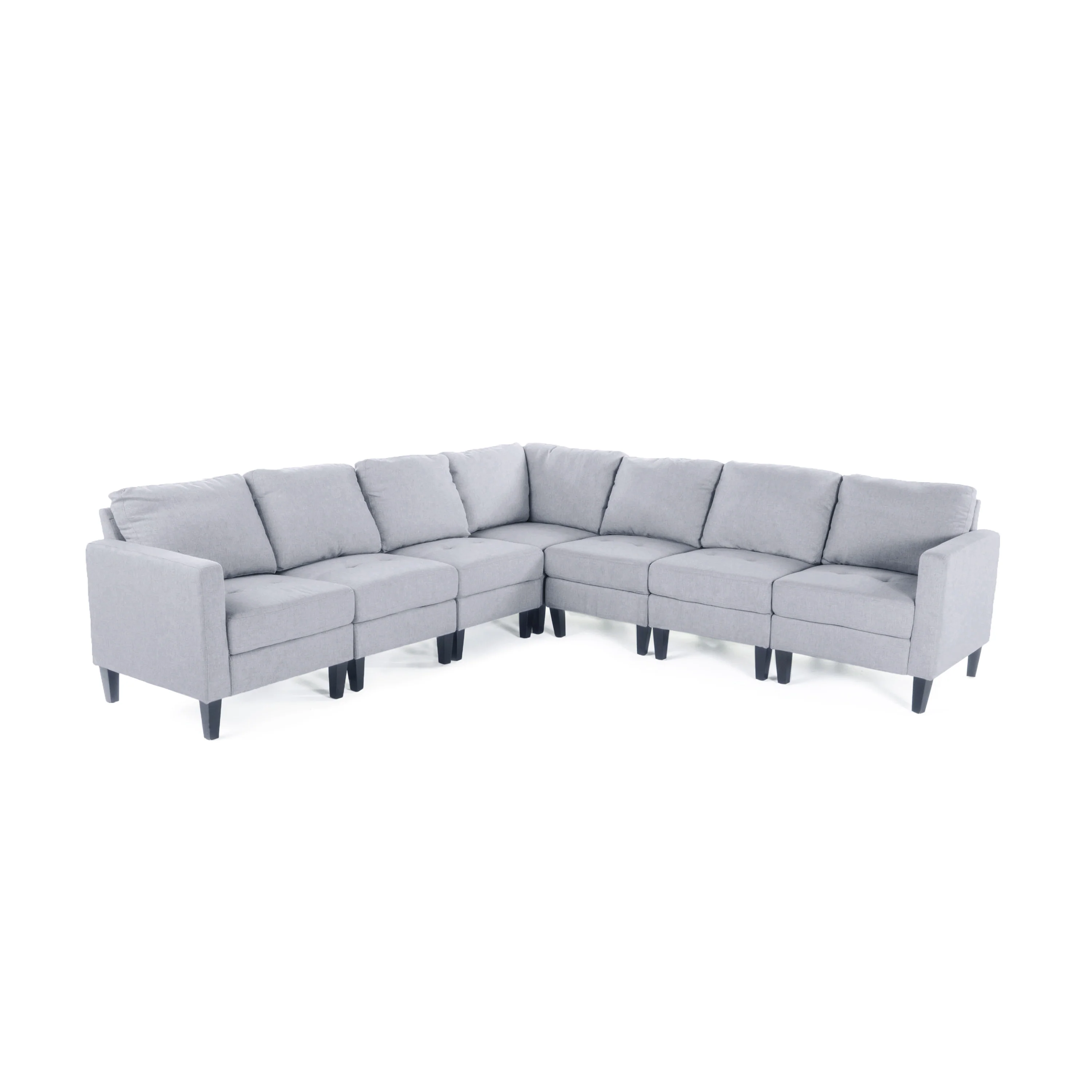 Bridger 7 Piece Versatile Fabric Sectional Couch - furnishings