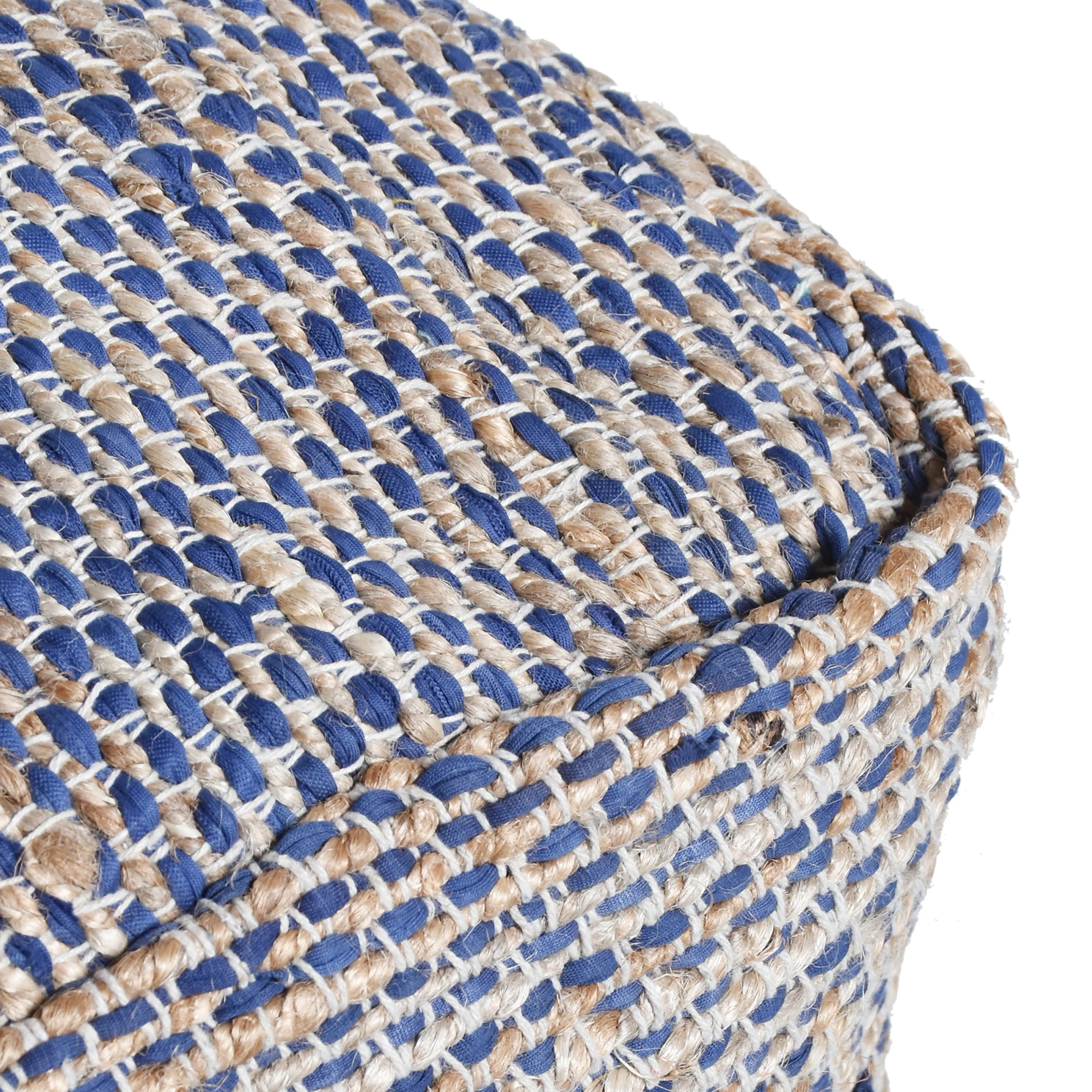 Maja Boho Handcrafted Fabric Pouf - furnishings