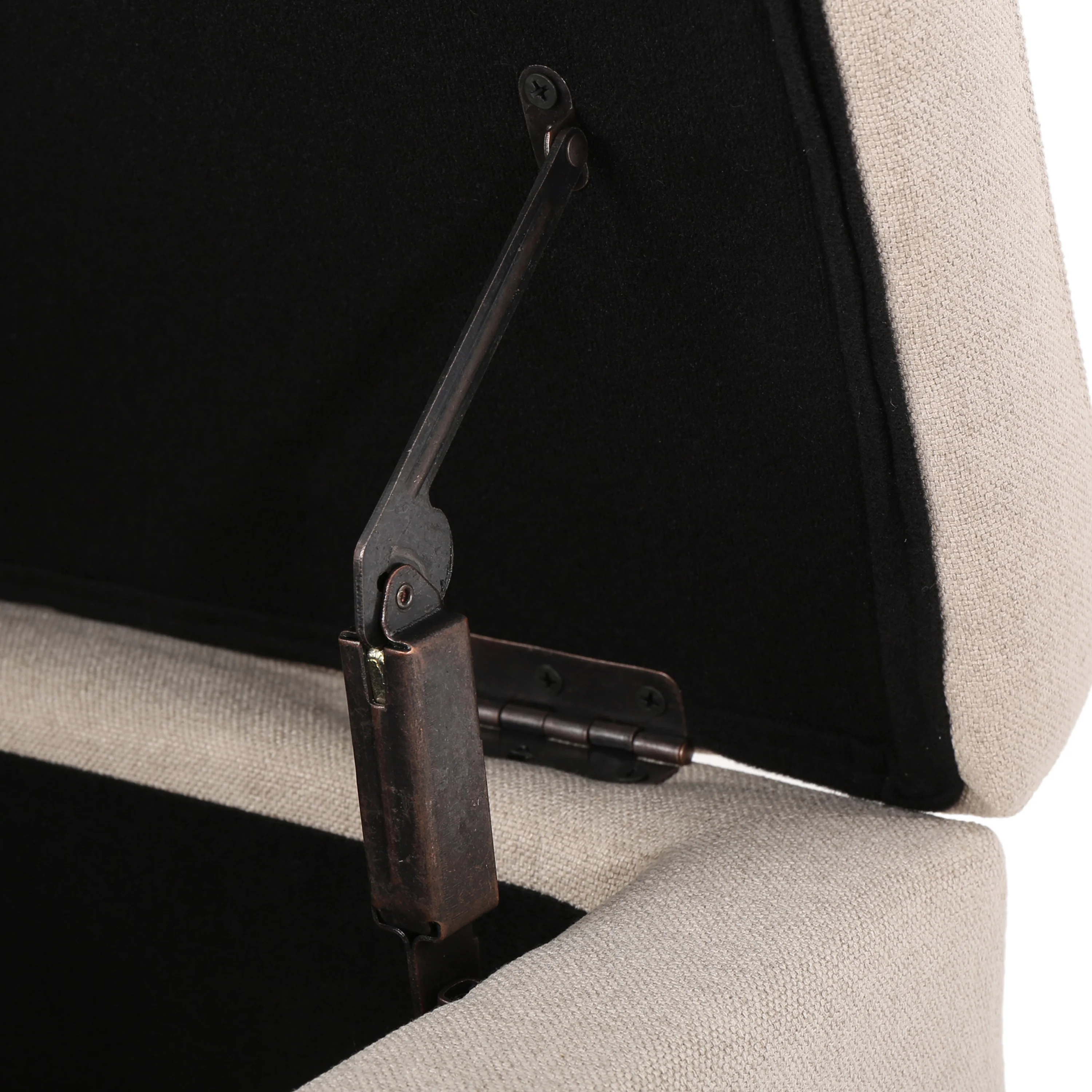 Annis Rectangle Fabric Storage Ottoman Bench - furnishings