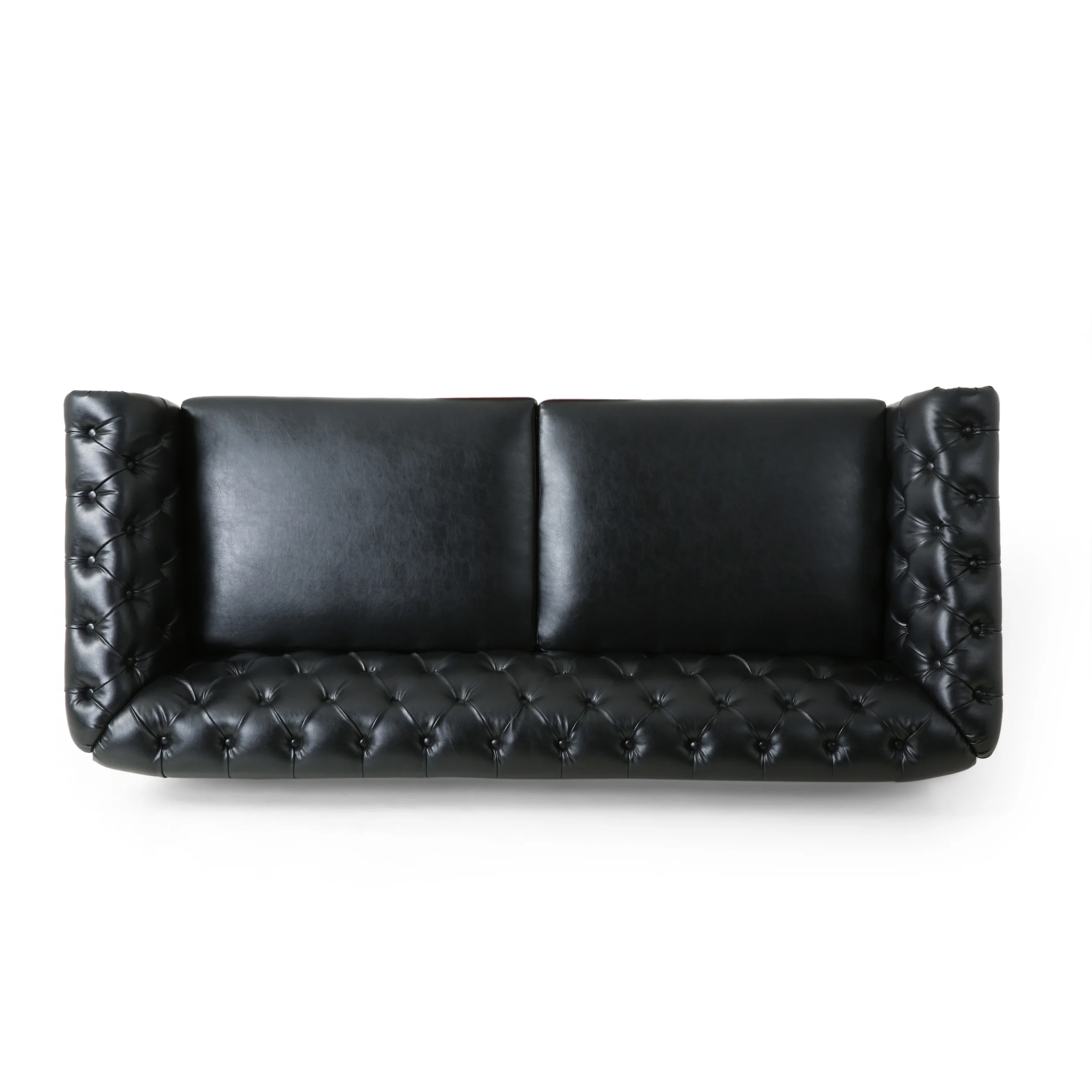 Kinzie Chesterfield Tufted 3 Seater Sofa with Nailhead Trim - furnishings