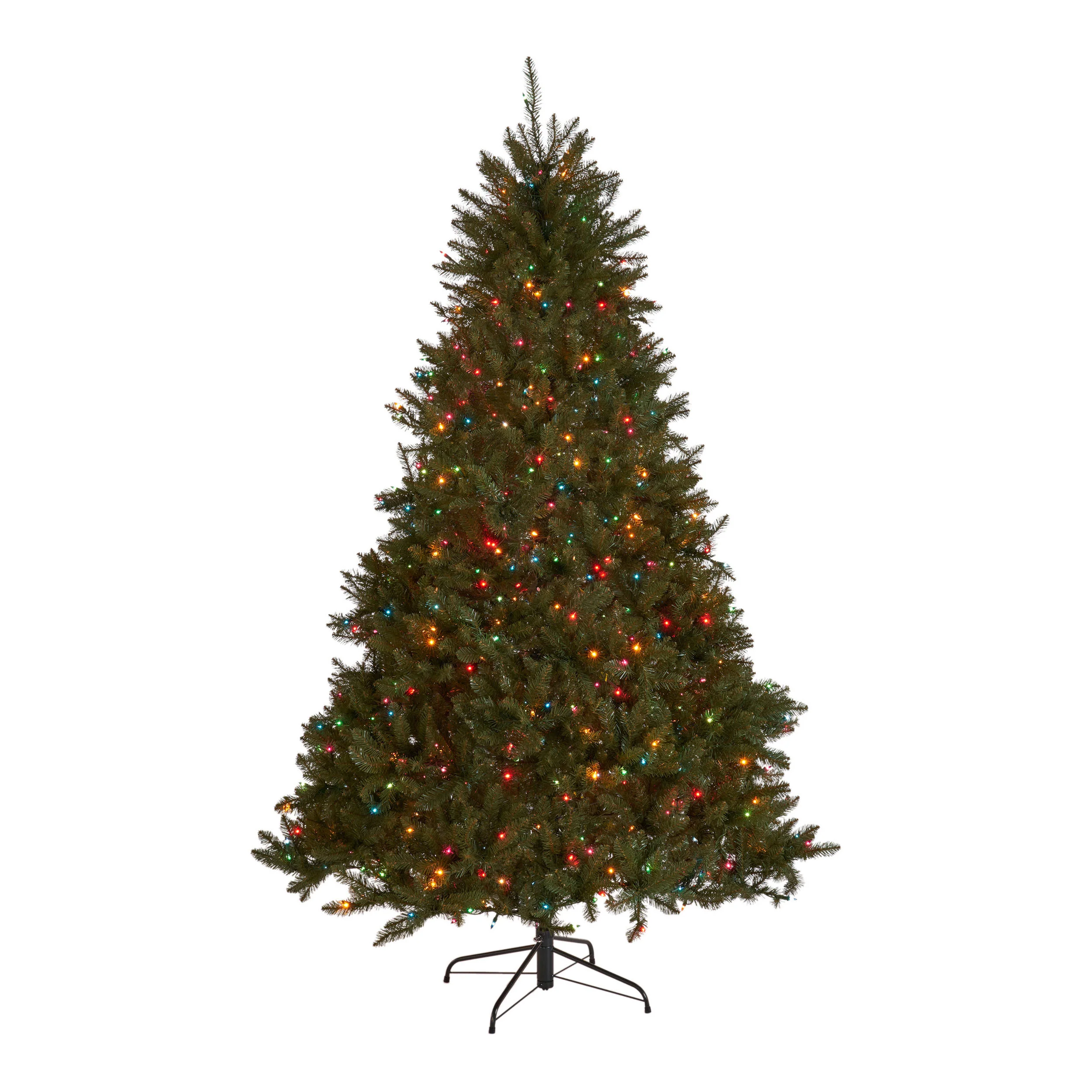 9-foot Fraser Fir Hinged Artificial Christmas Tree - furnishings