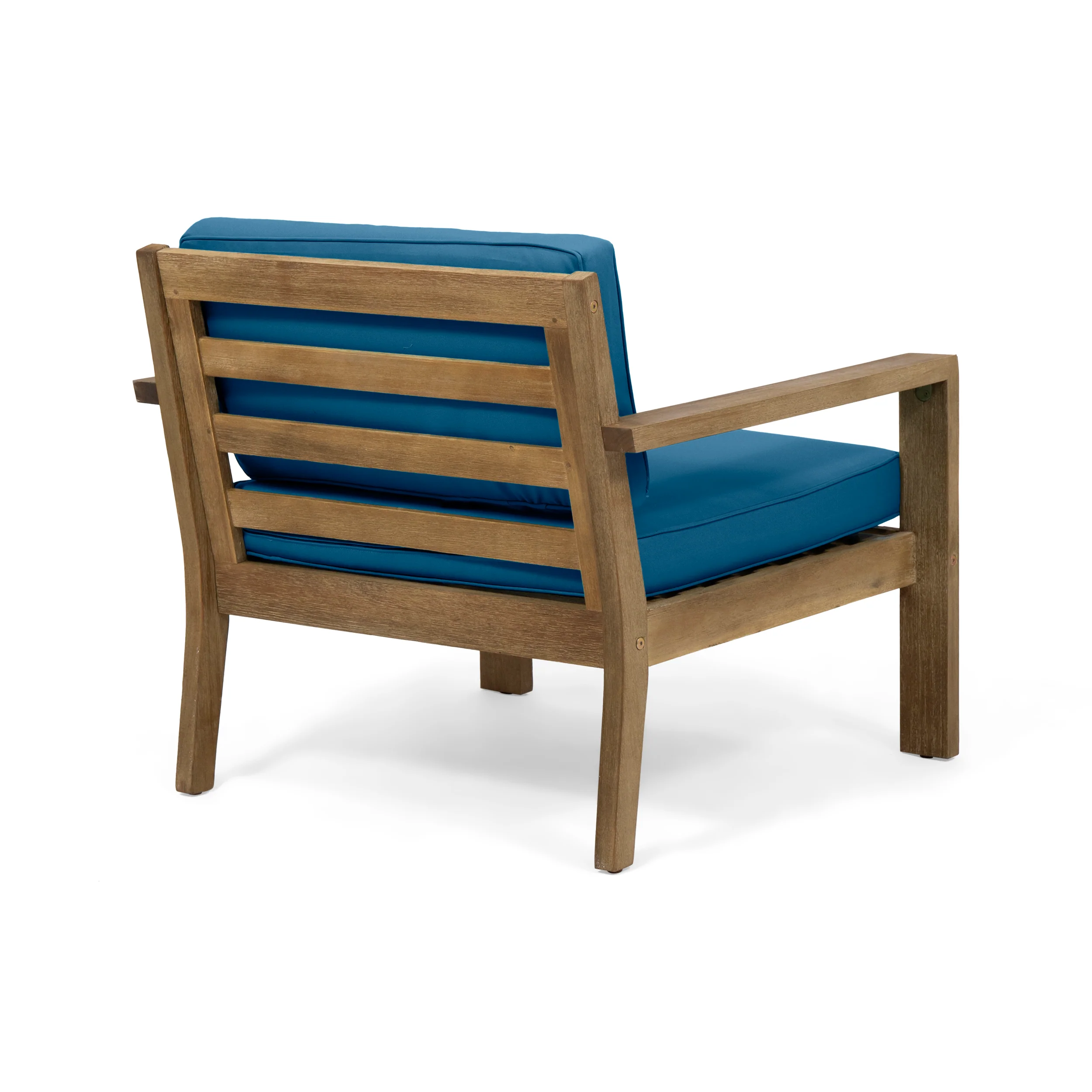 Iris Outdoor 4 Seater Acacia Wood Chat Set with Cushions - furnishings