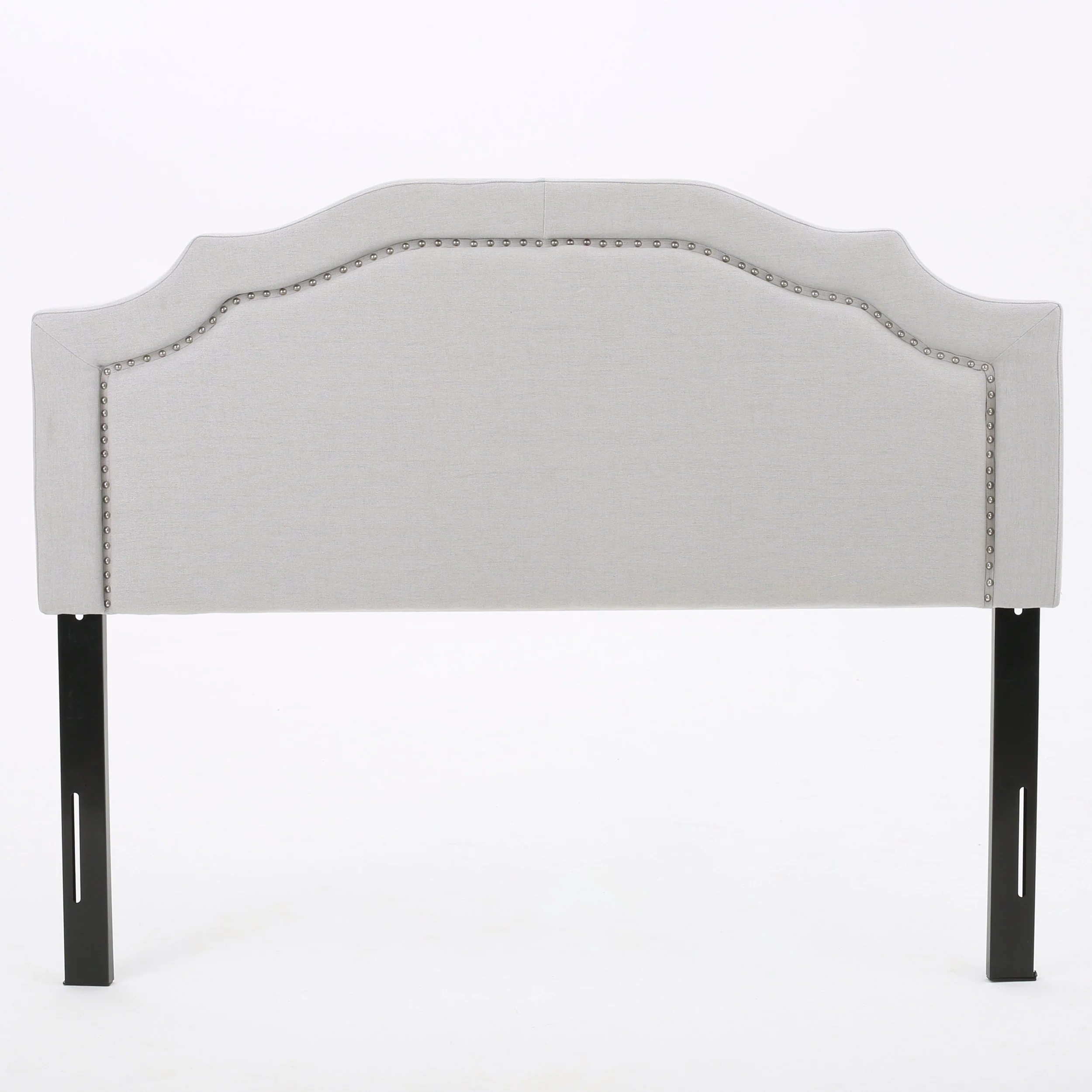 Broswell Light Grey Fabric Queen/ Full Headboard - furnishings