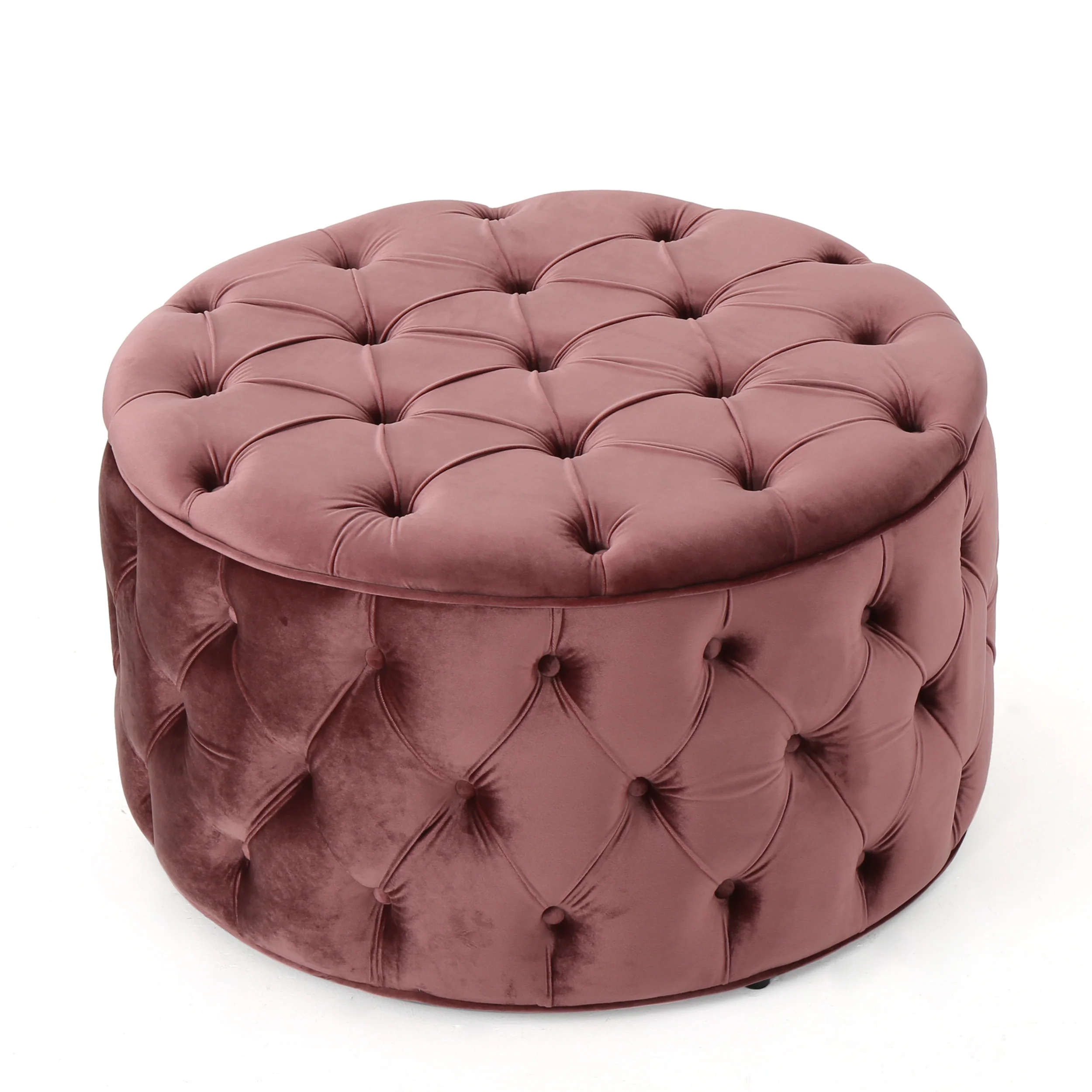 Zuma Aqua New Velvet Ottoman - furnishings