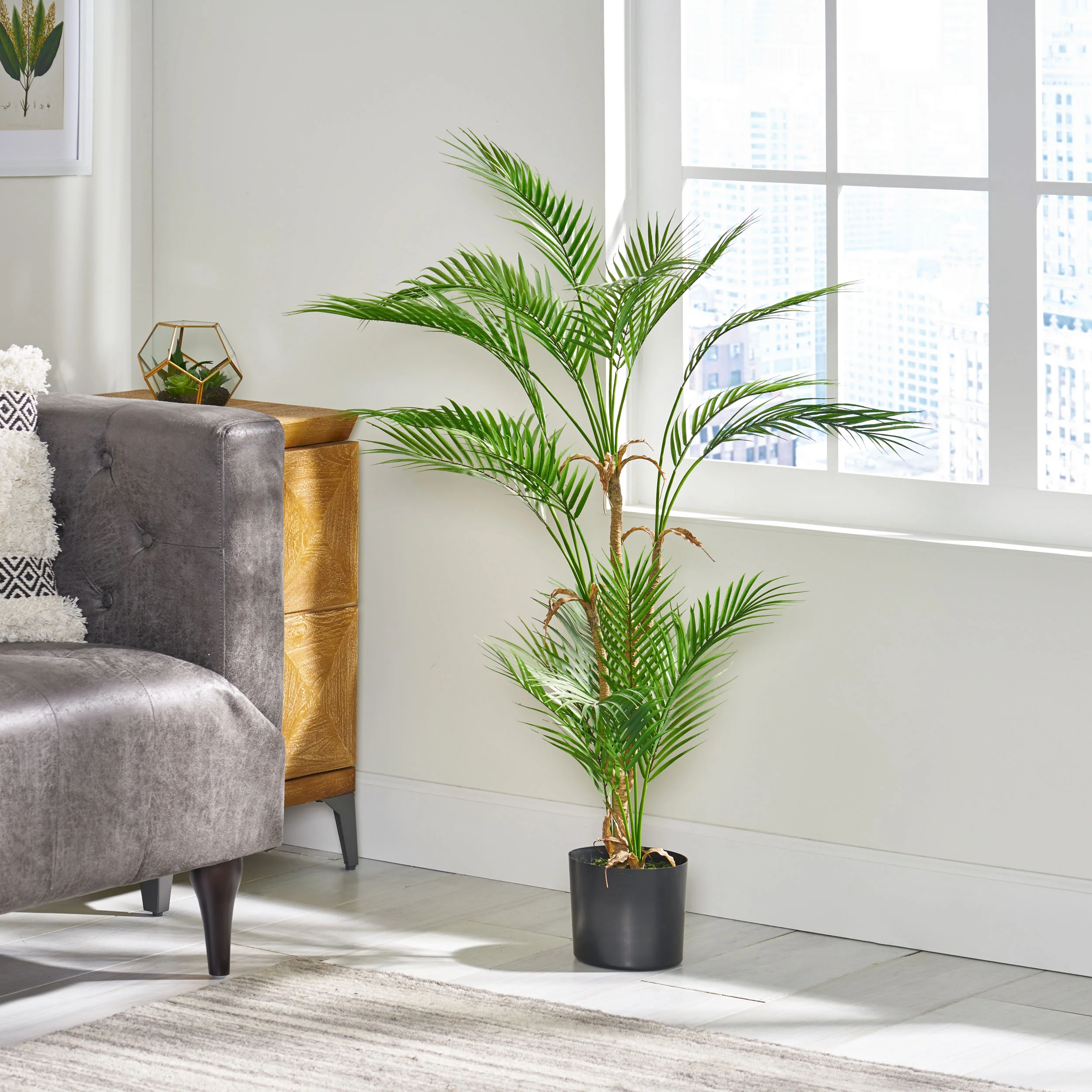 Abbeville Troup Artificial Palm Tree - furnishings