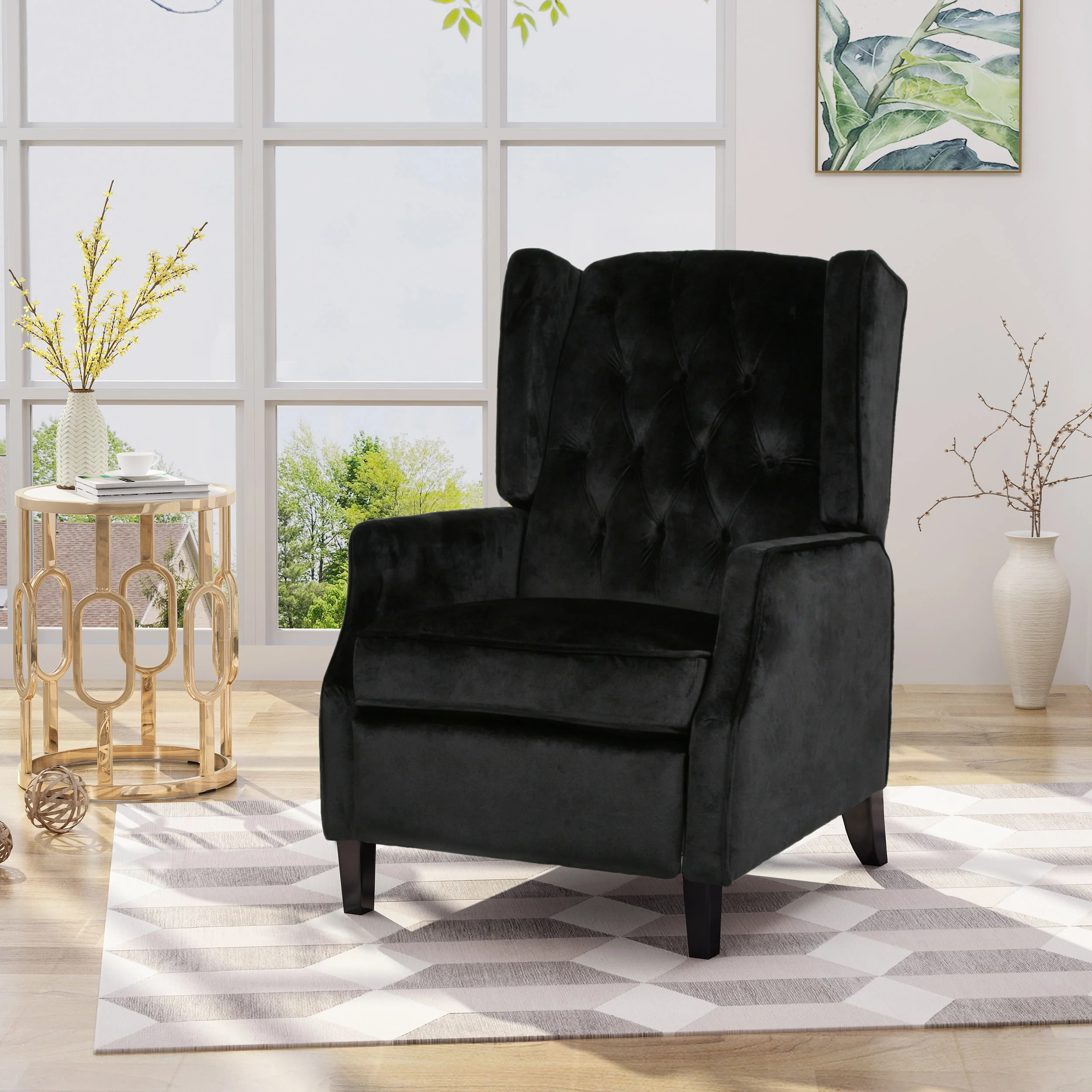 Diana Traditional Wingback Recliner - furnishings