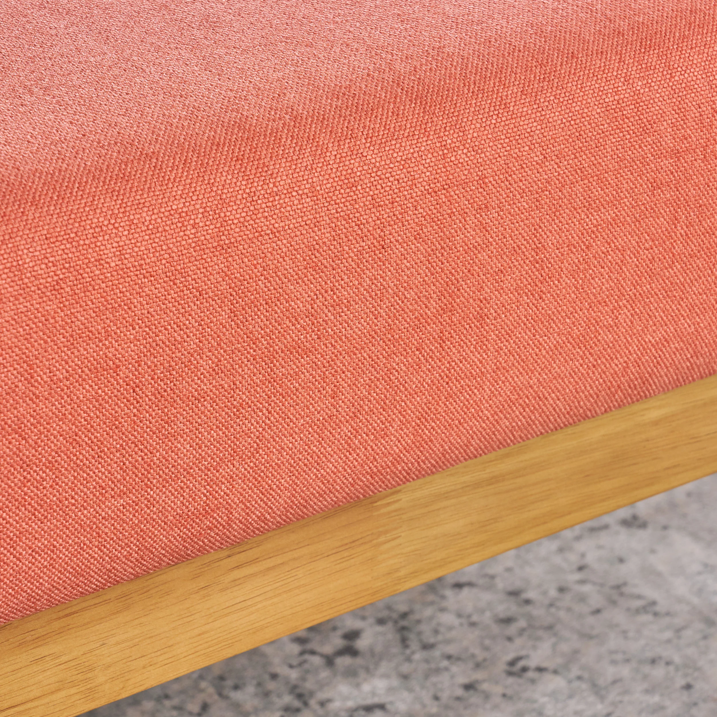 Merced Mid Century Fabric Ottoman - furnishings