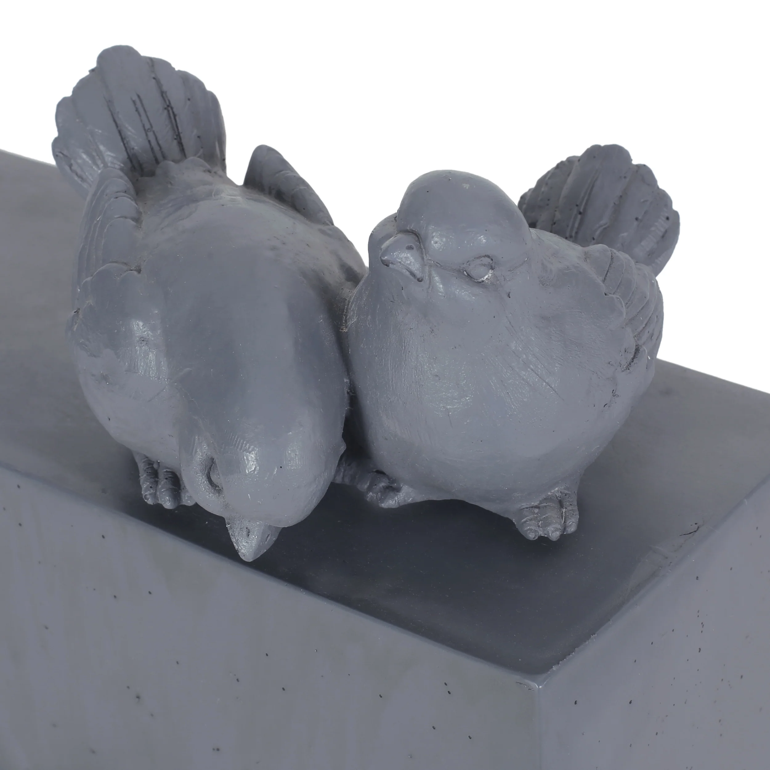Terra Outdoor Single Spout Bird Fountain, Gray - furnishings