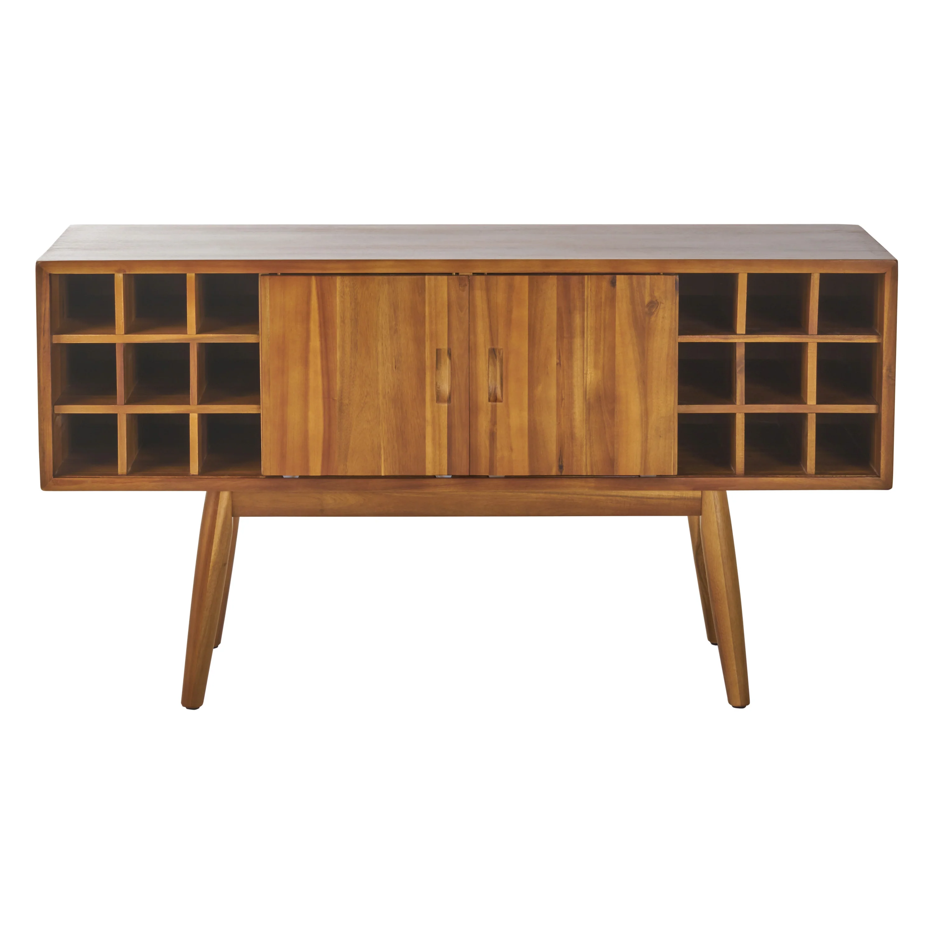 Edye Mid Century Modern Wine Rack Bar Cabinet - furnishings
